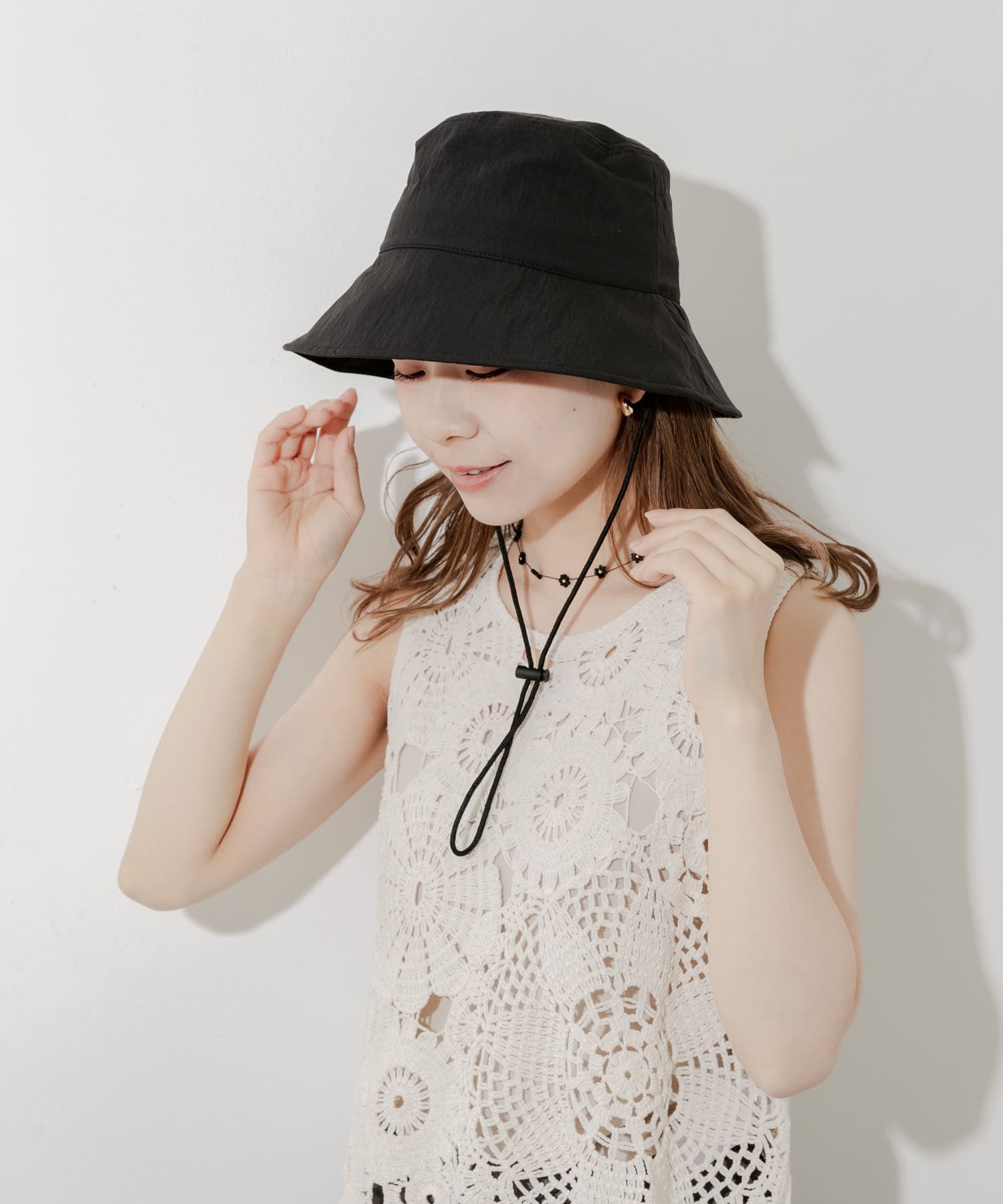 UVカット＆撥水加工を施しました。サイズ調整も可能です。