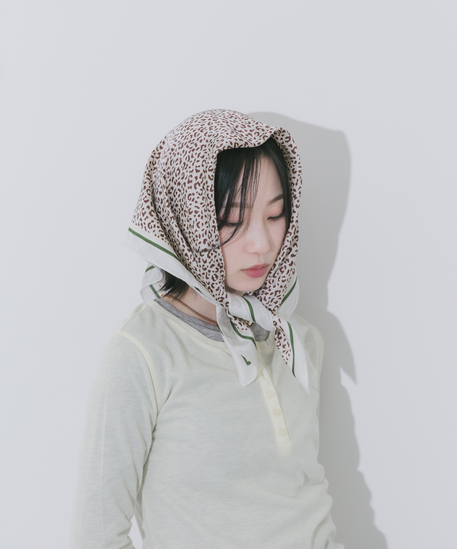 アソートパターンスカーフ BEG -