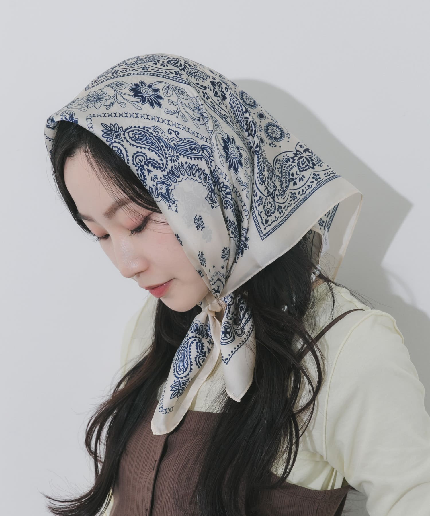 アソートパターンスカーフ WHT -