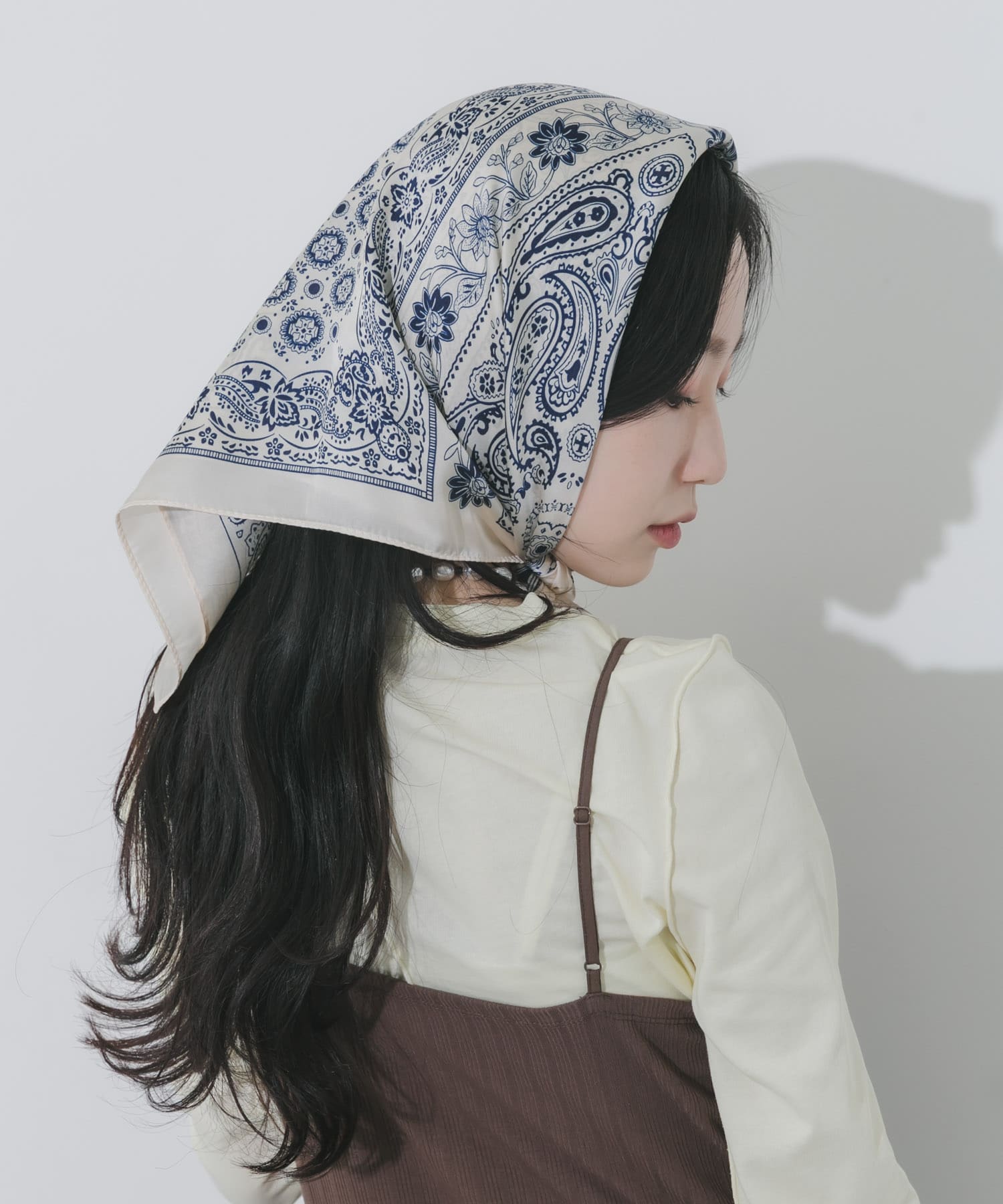 アソートパターンスカーフ WHT -