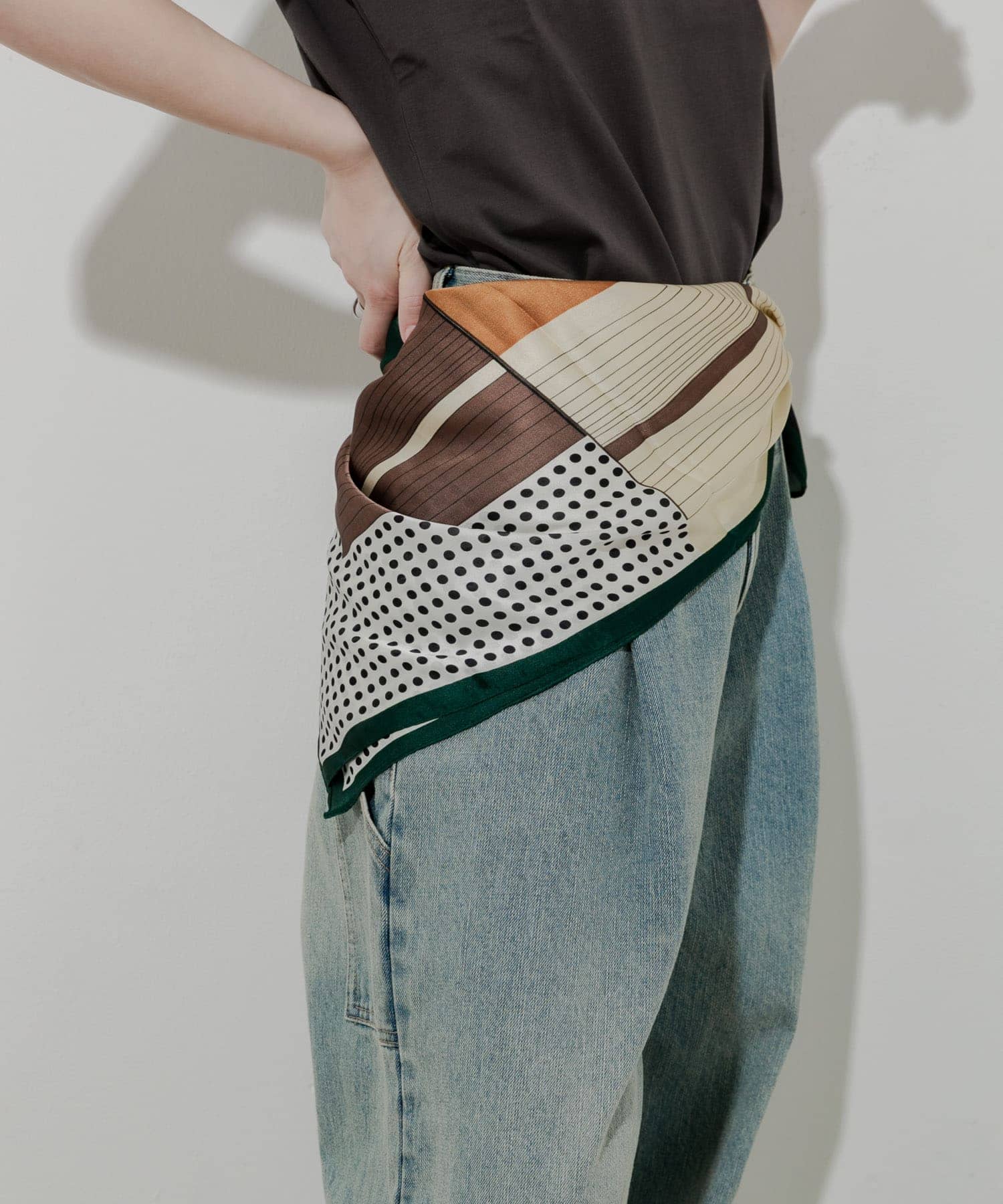 アソートパターンスカーフ GRN -