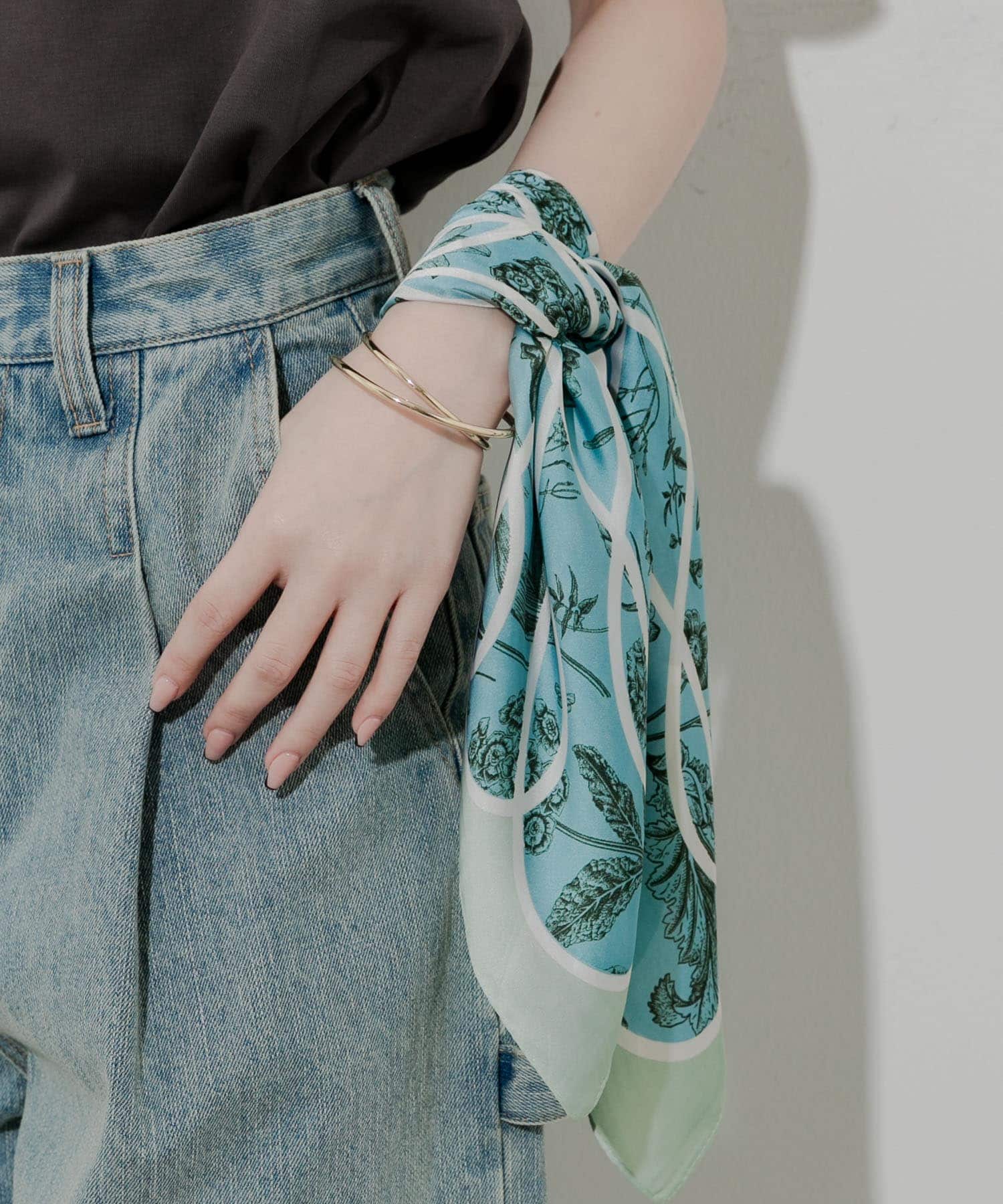 アソートパターンスカーフ BLU -