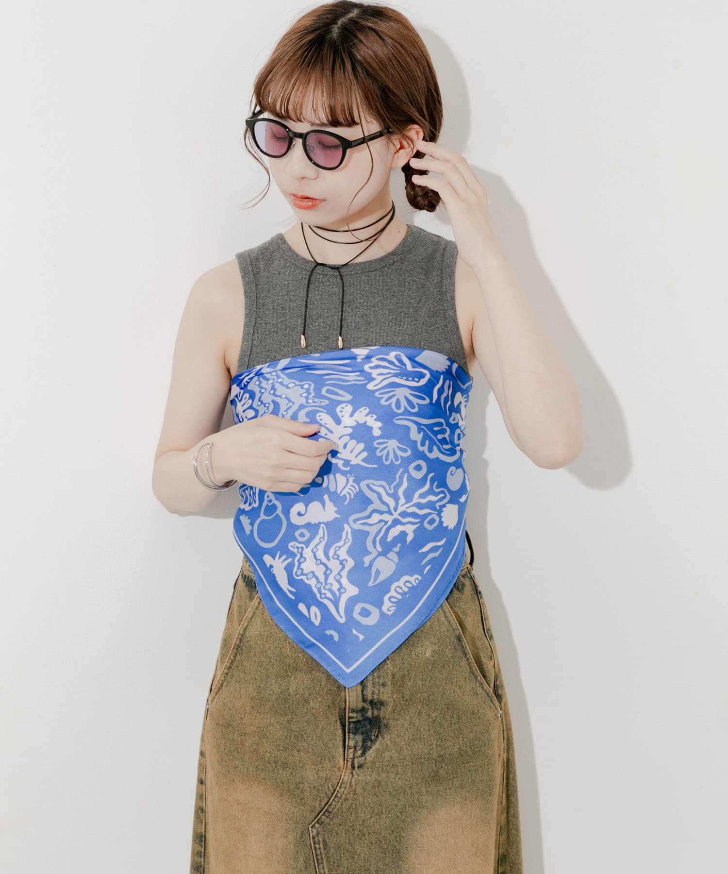 アソートパターンスカーフ SAX -