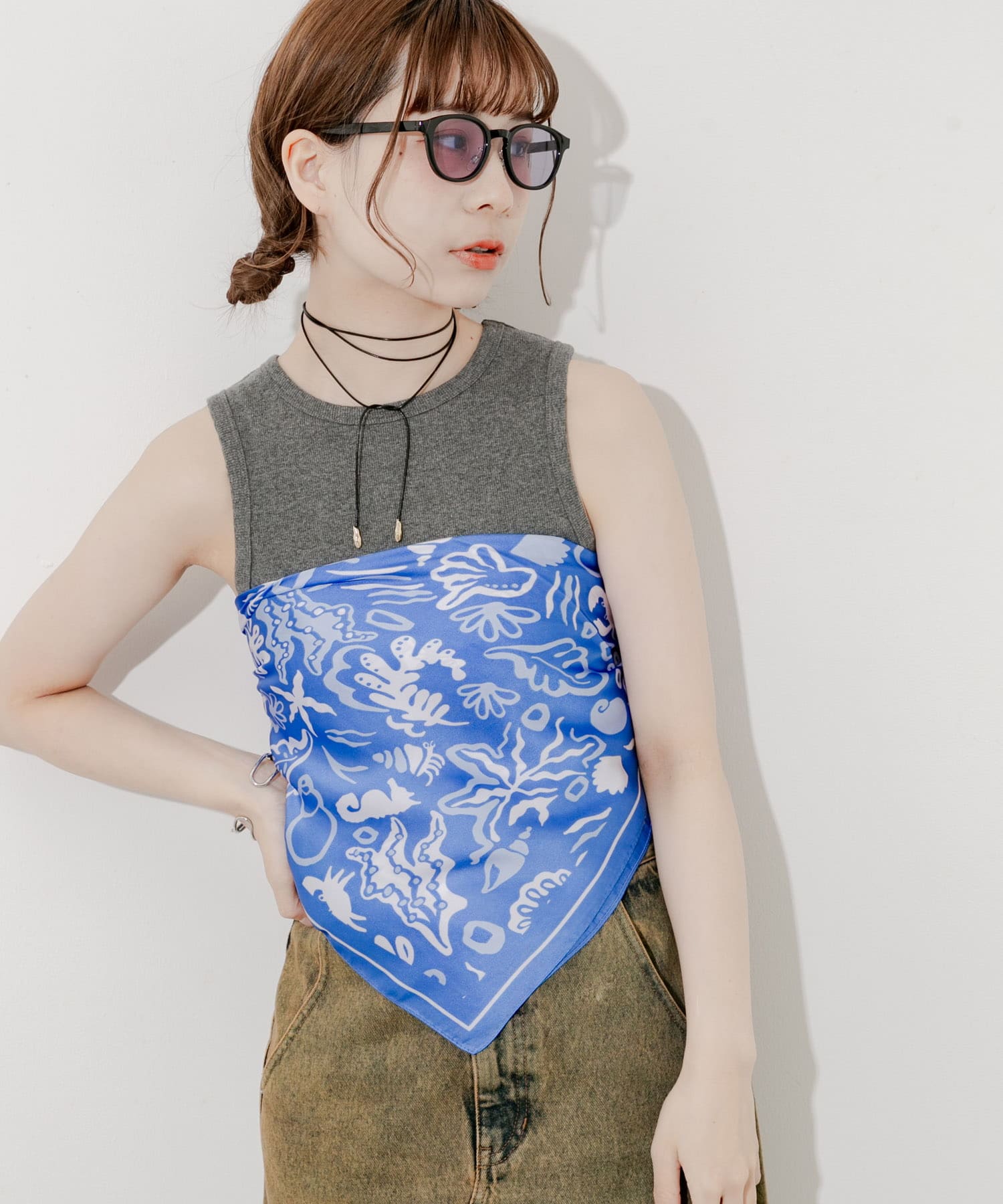 アソートパターンスカーフ SAX -