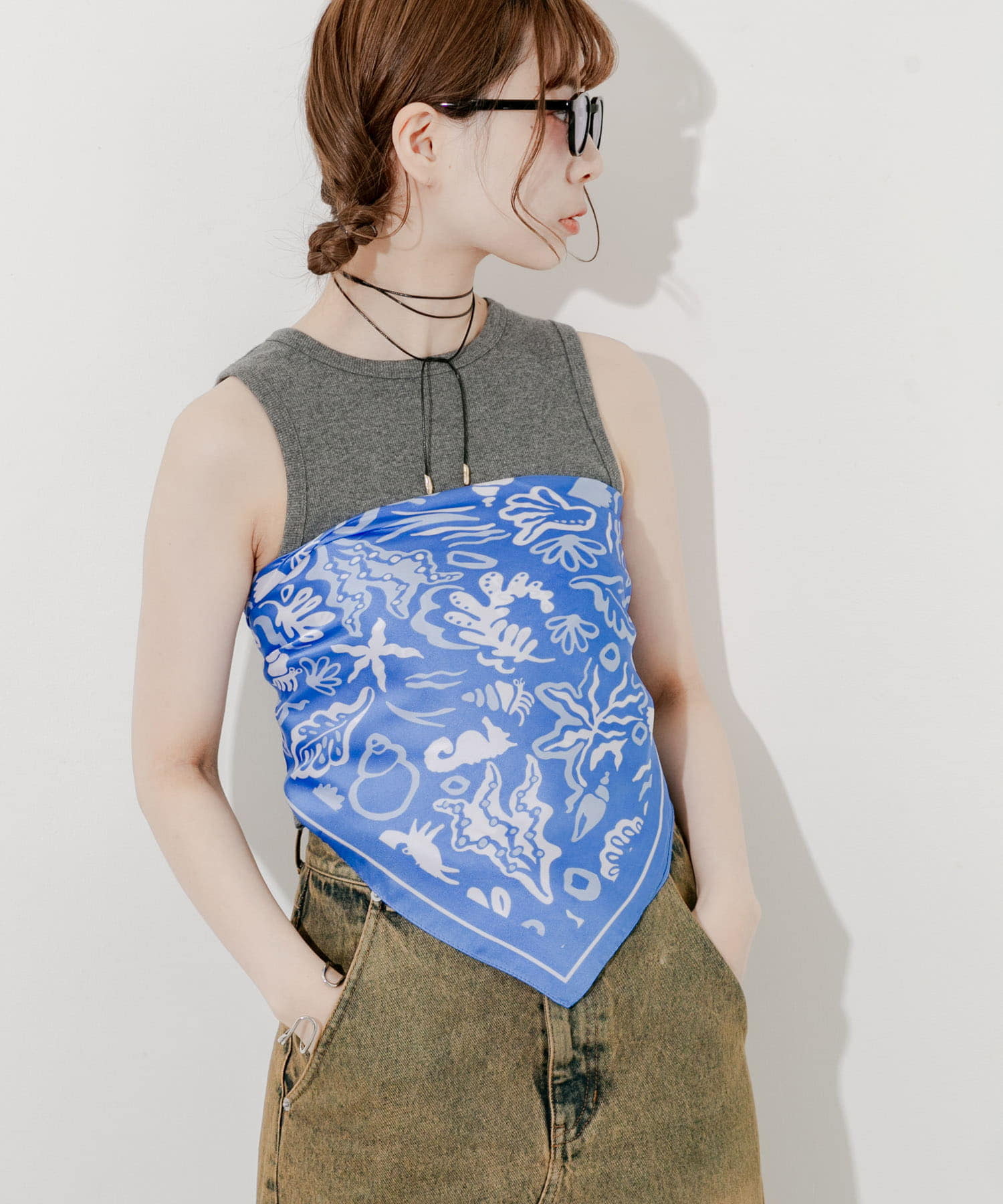 アソートパターンスカーフ SAX -