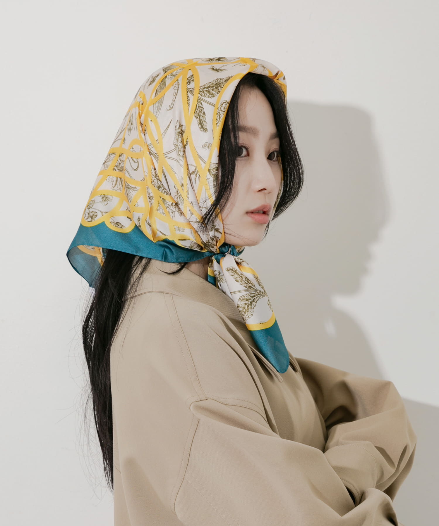 アソートパターンスカーフ YEL -