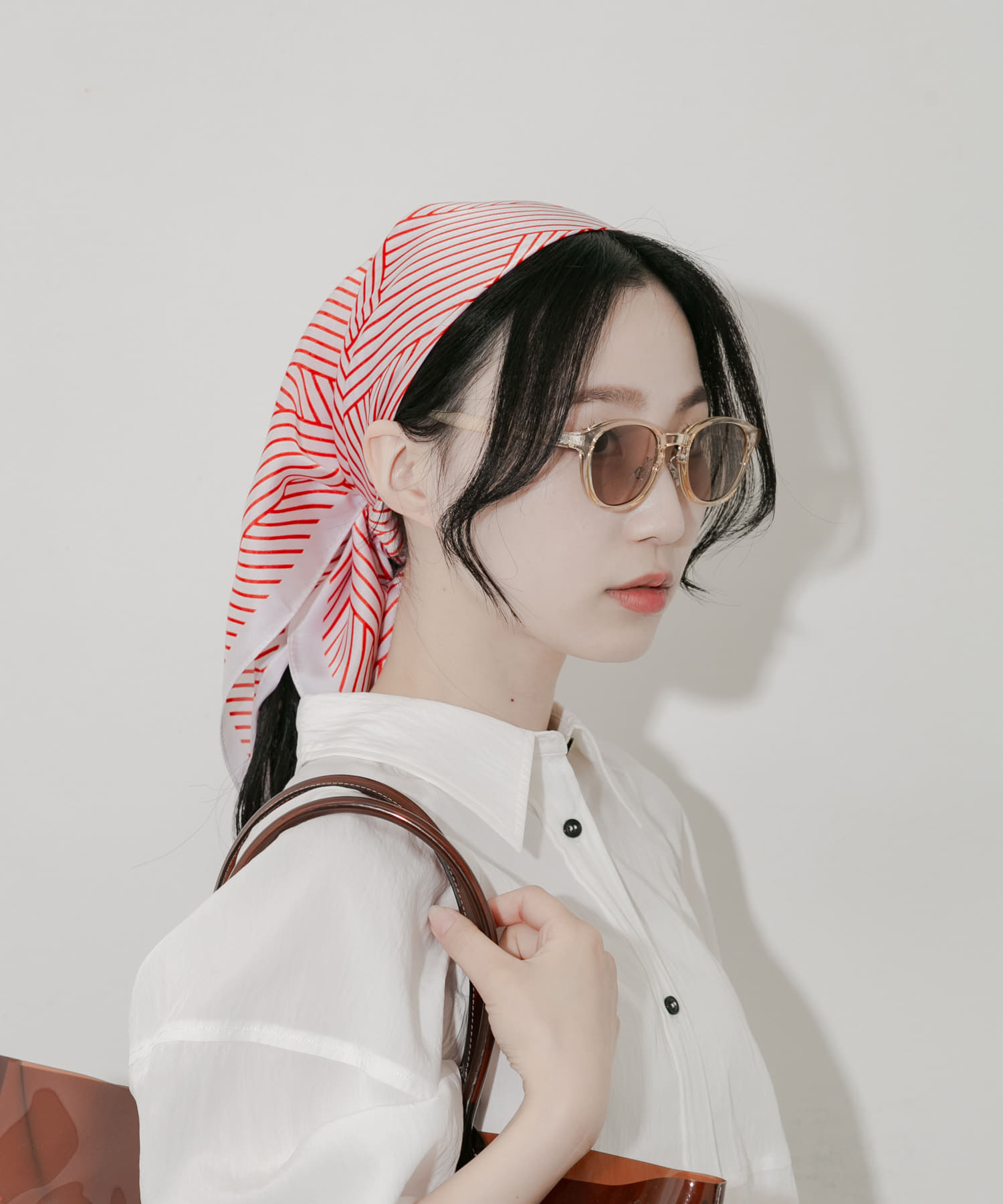 アソートパターンスカーフ RED -