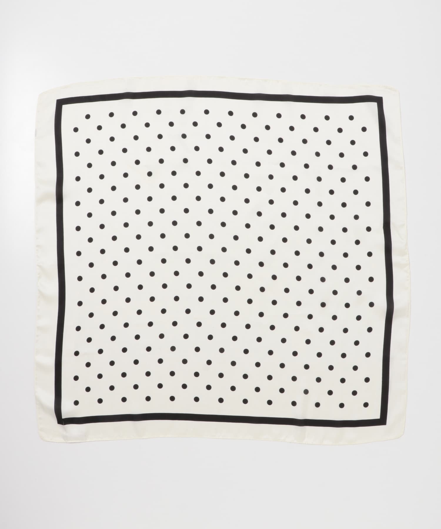 アソートパターンスカーフ WHT/DOT -