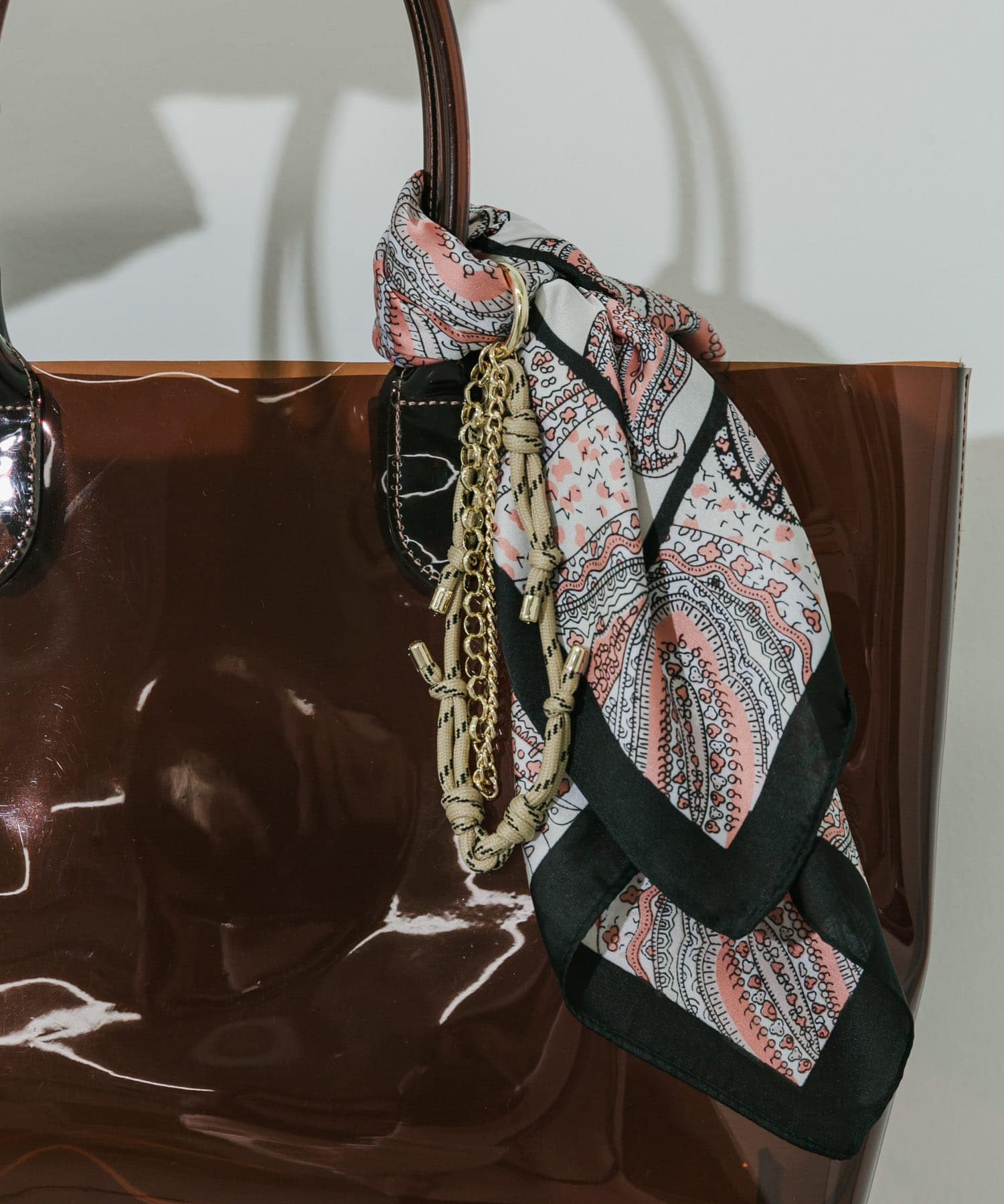 アソートパターンスカーフ BLK -