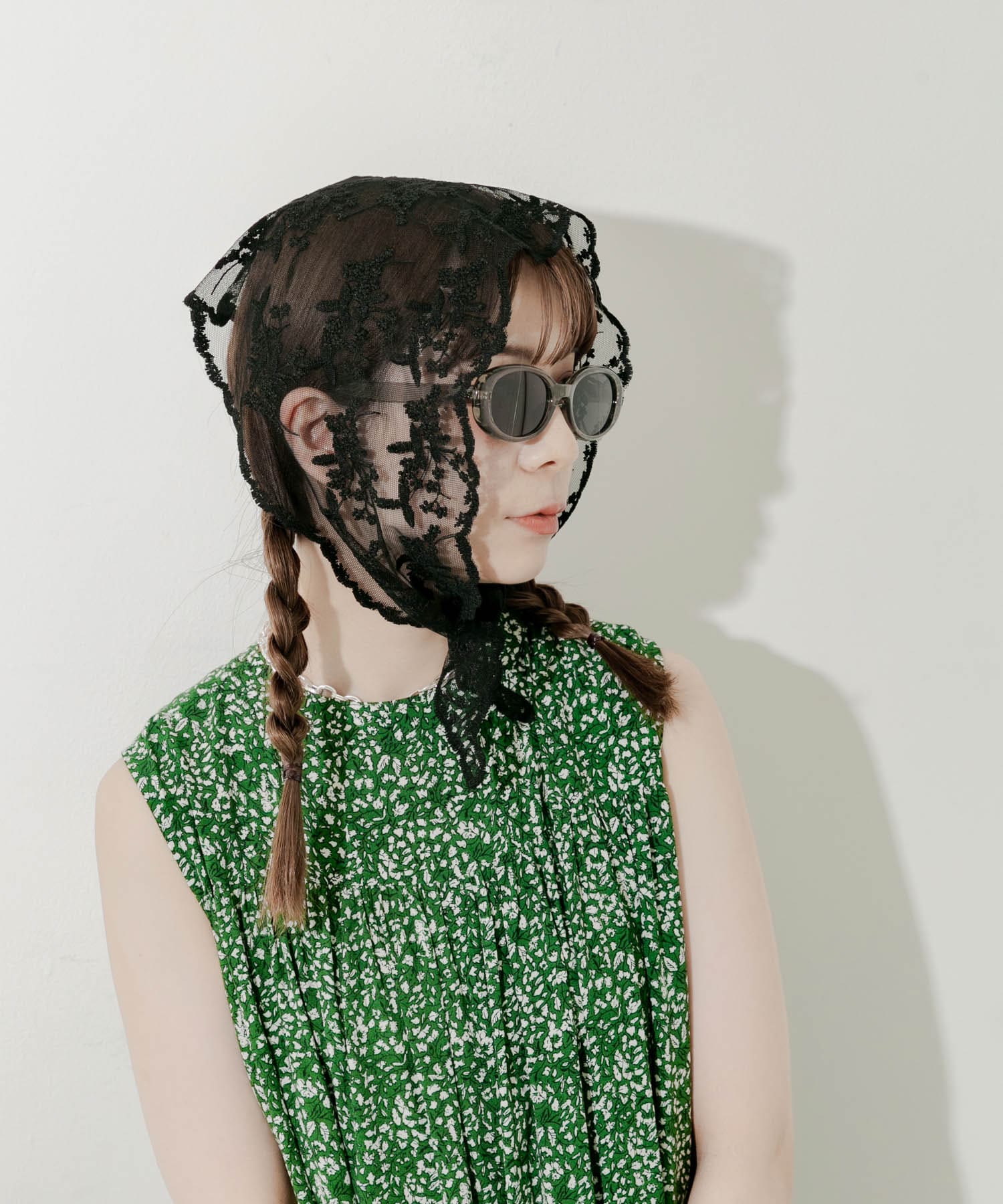 レーススカーフ BLK -