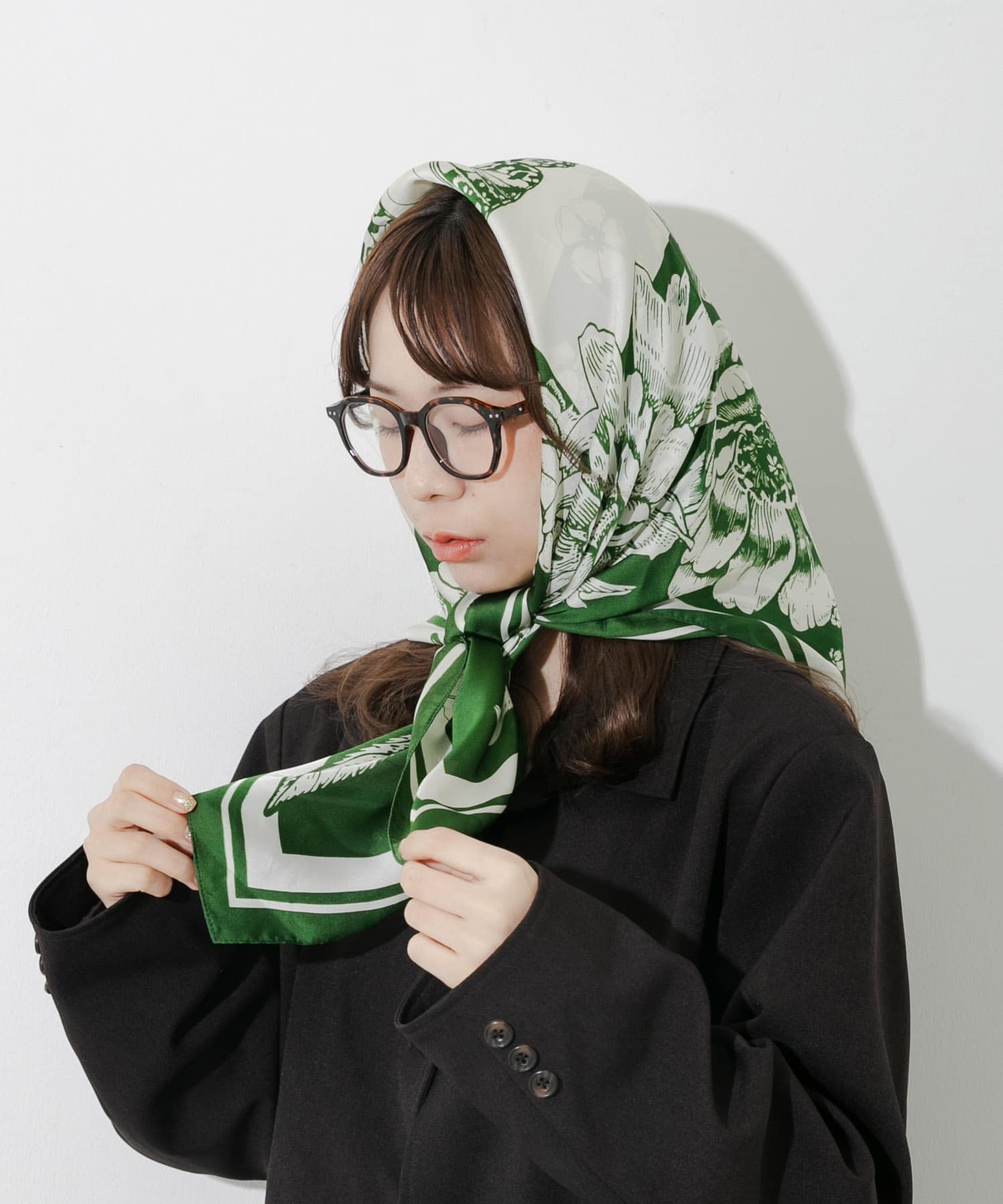 アソートビッグスカーフ GRN -