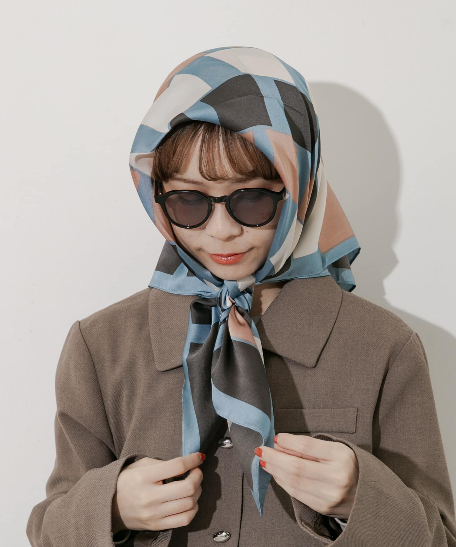 アソートビッグスカーフ BLU -