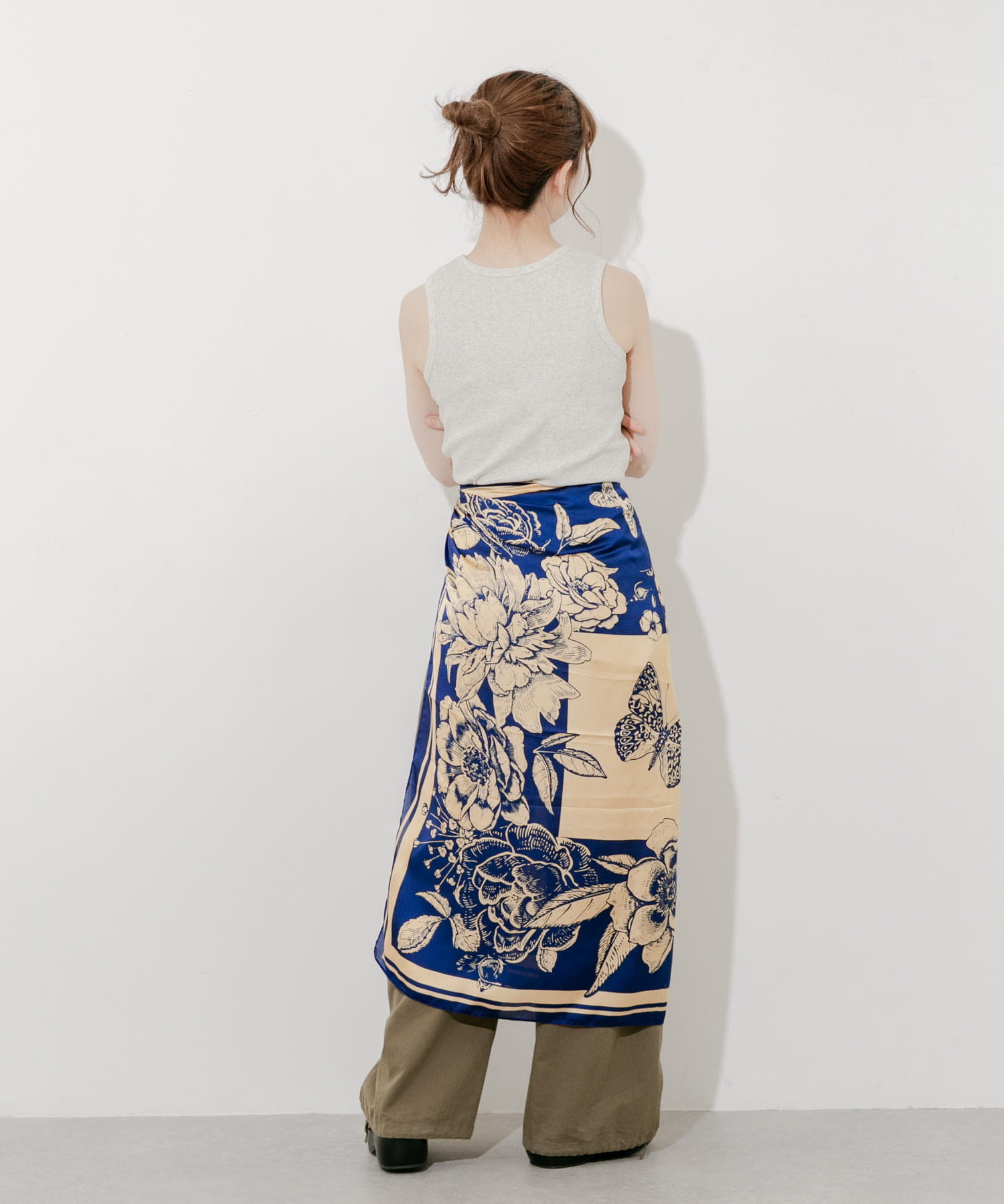 アソートビッグスカーフ NVY -