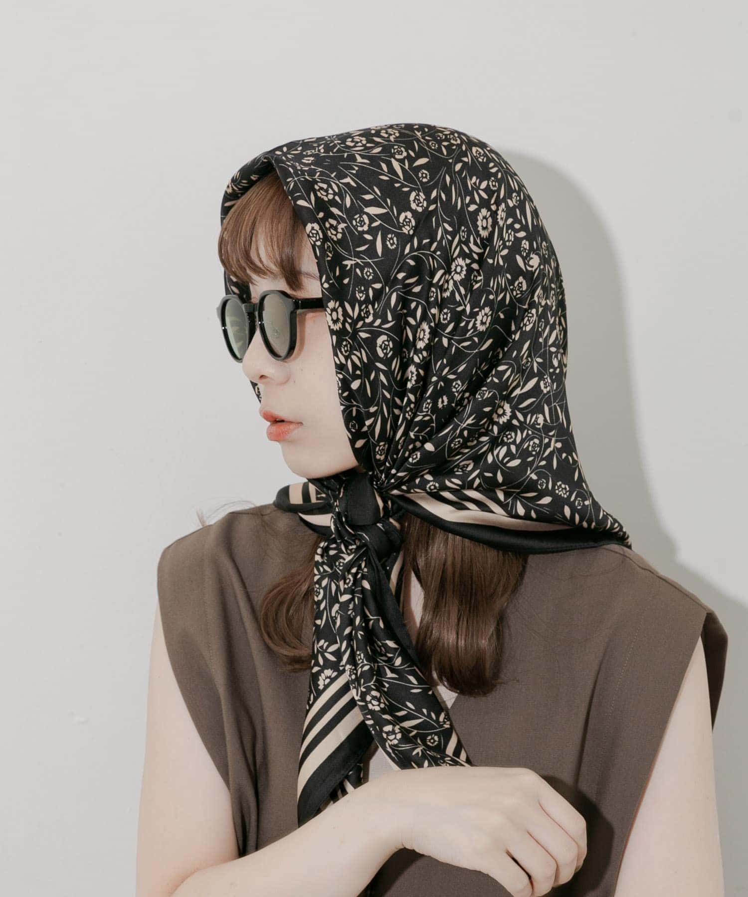 アソートビッグスカーフ BLK -