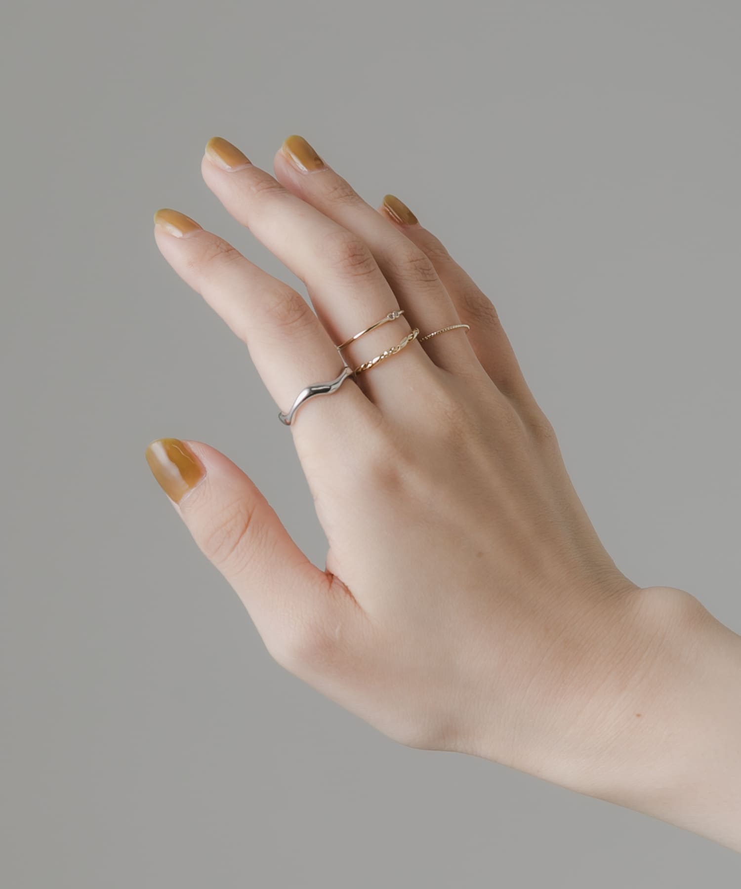 4セットリング GLD/SLV -