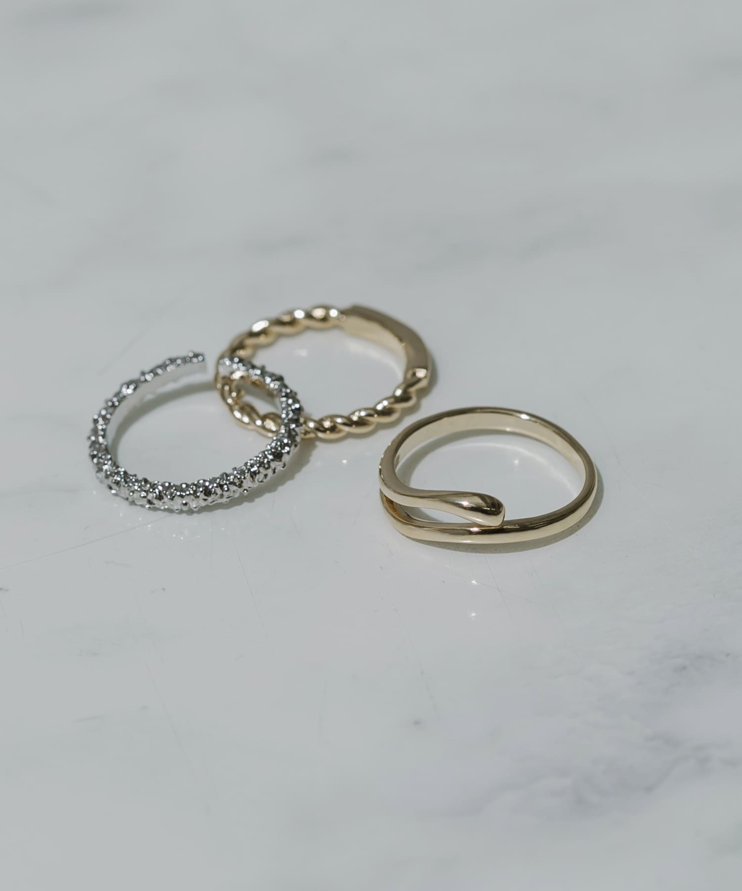 3セットリング GLD/SLV -