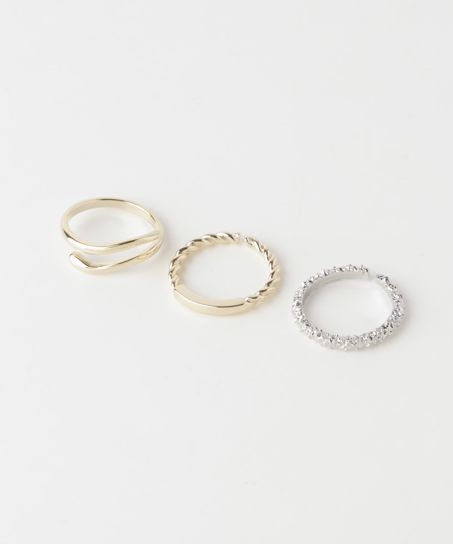 3セットリング GLD/SLV -