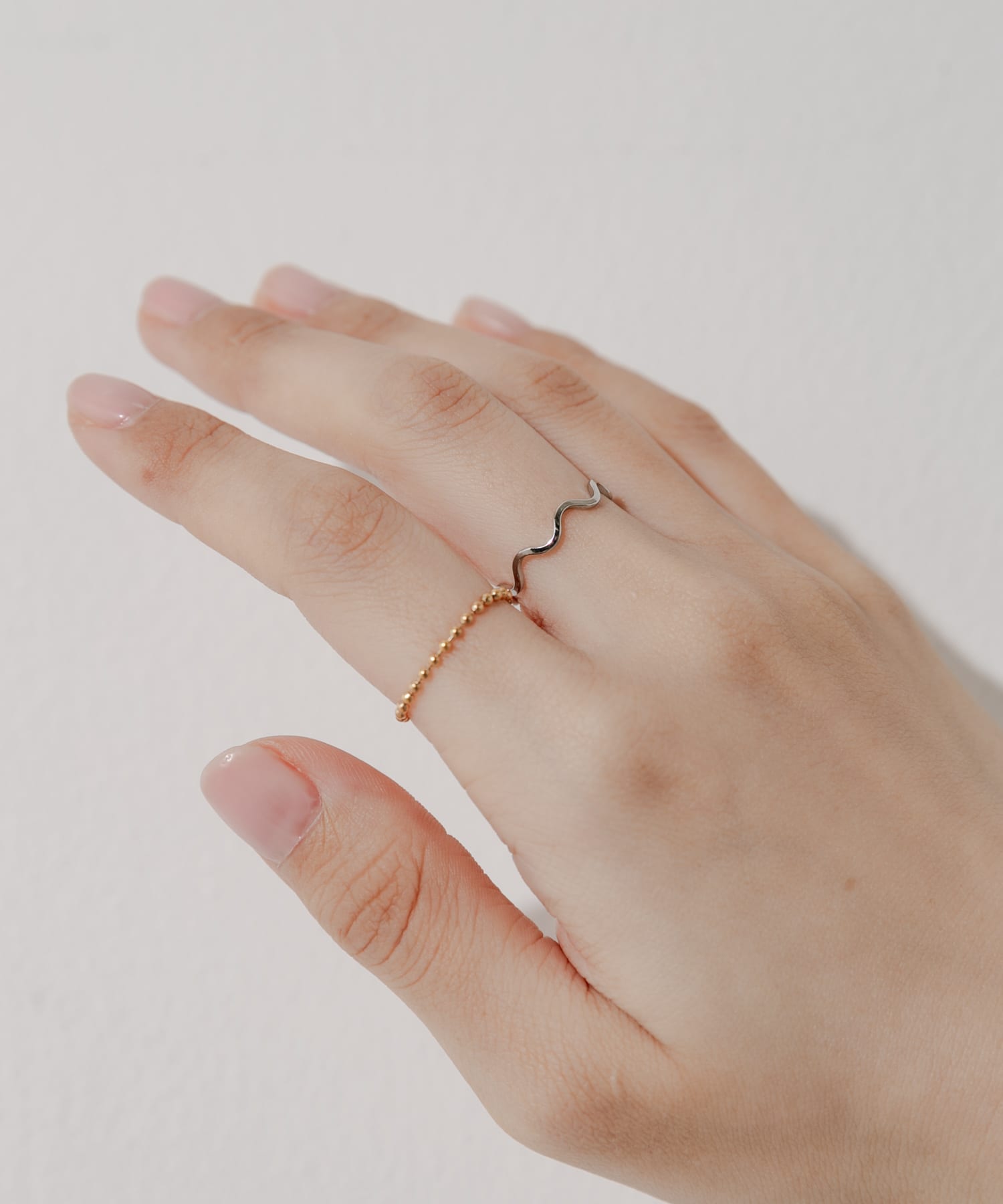 ステンレスボール2セットリング(- SLV/GLD): アクセサリー｜URBAN