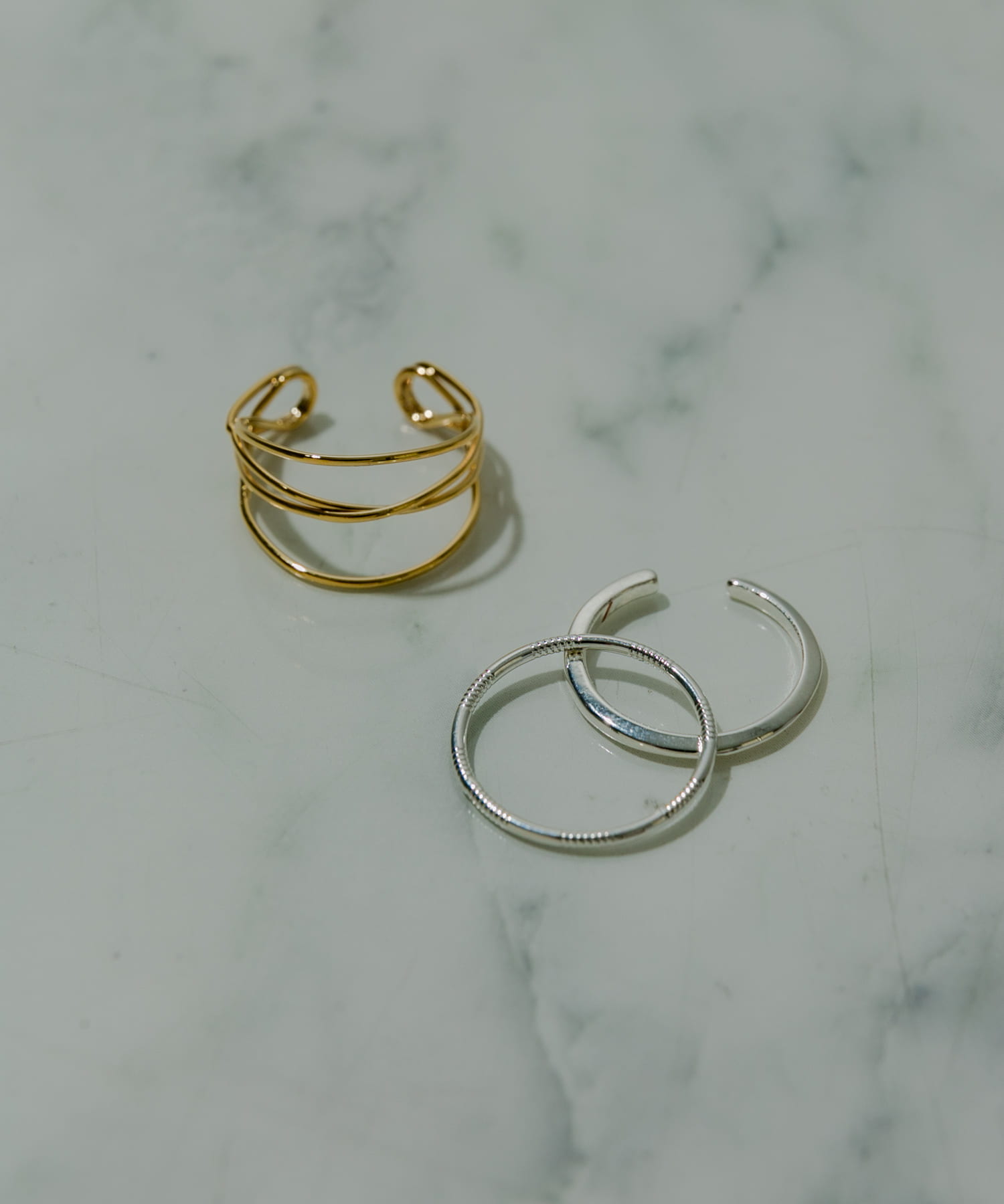 3セットリング SLV/GLD -
