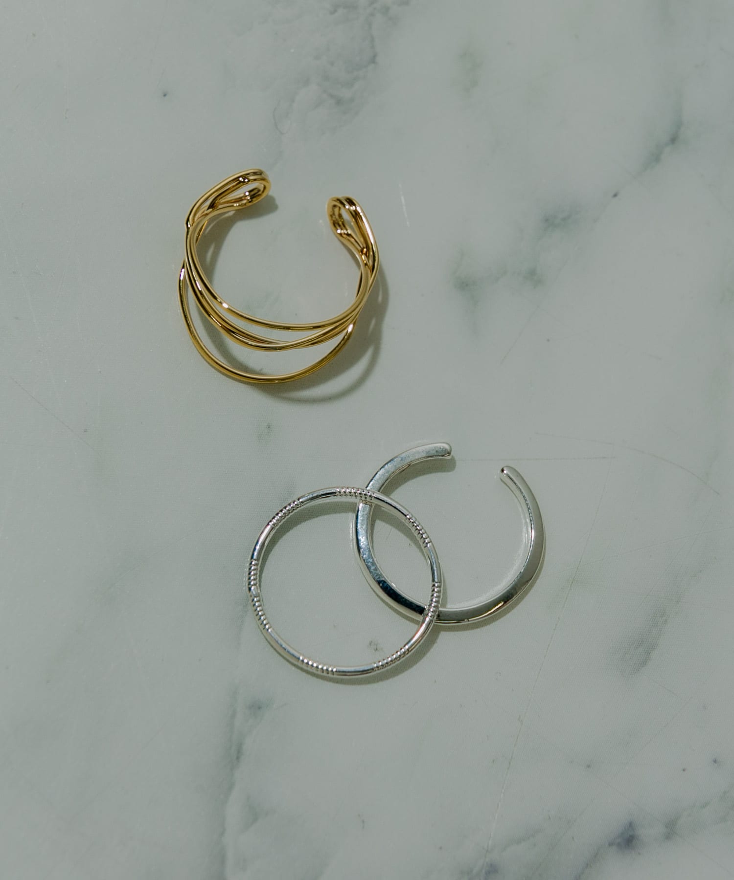3セットリング SLV/GLD -