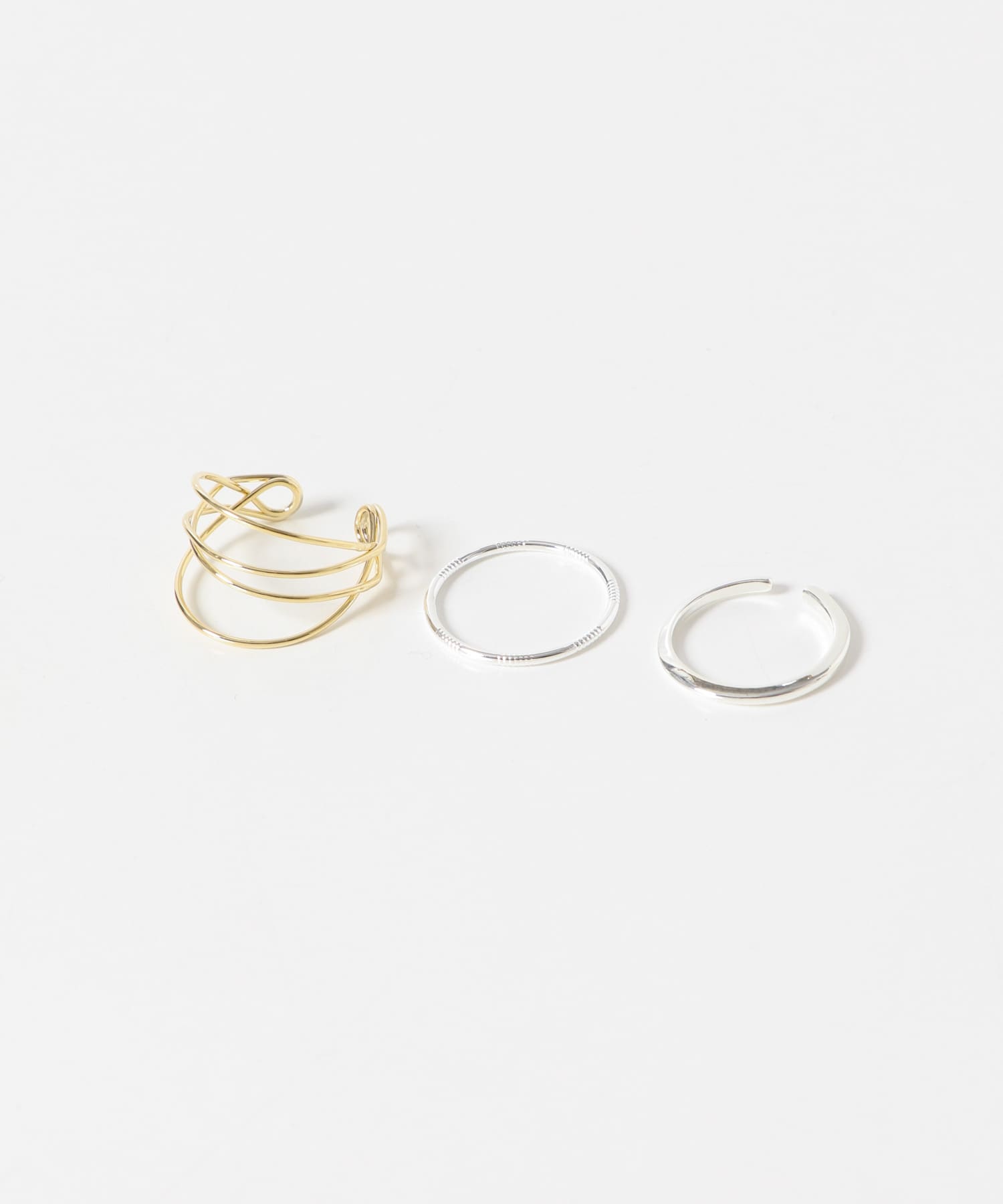 3セットリング SLV/GLD -