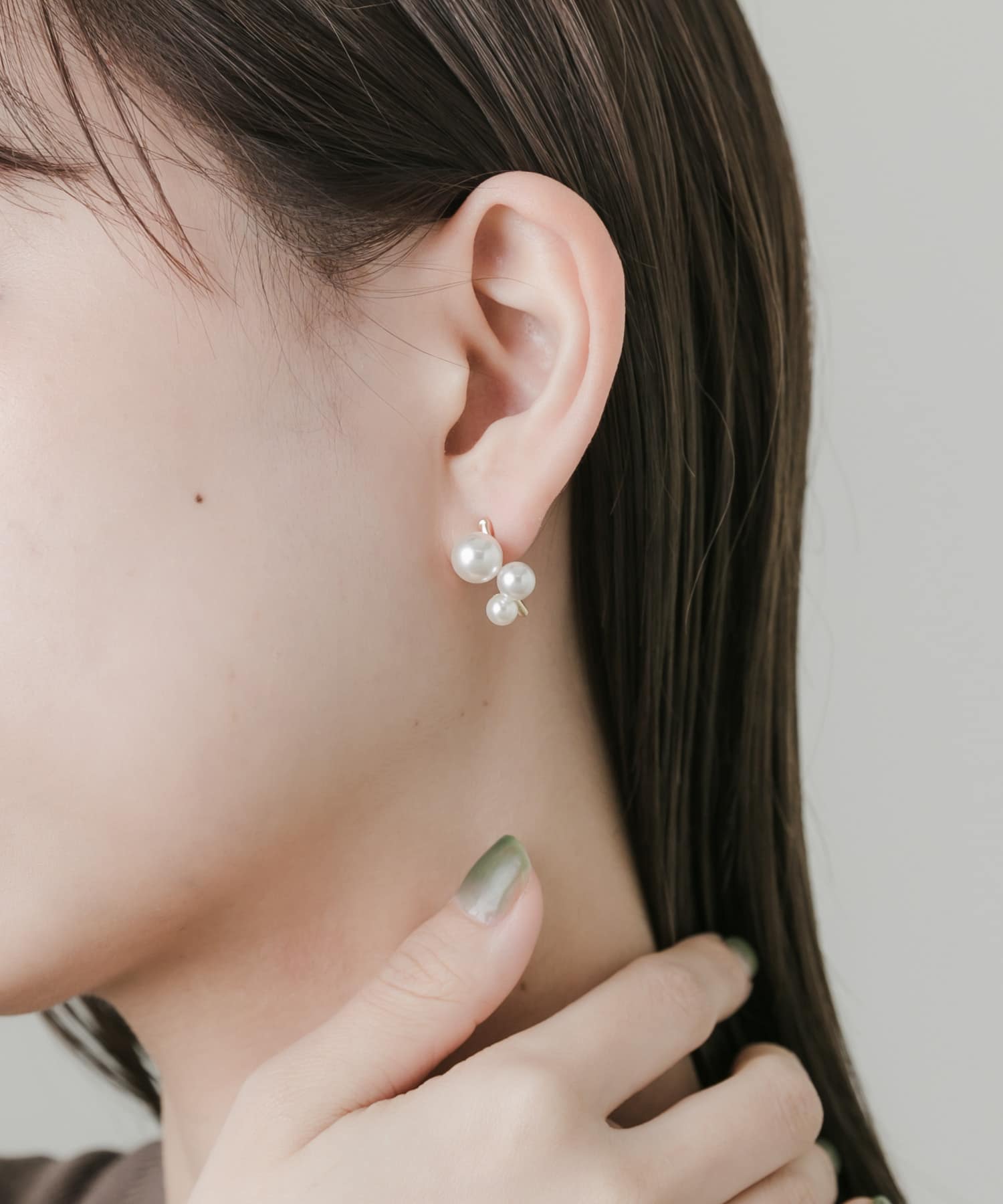パールカーブピアス