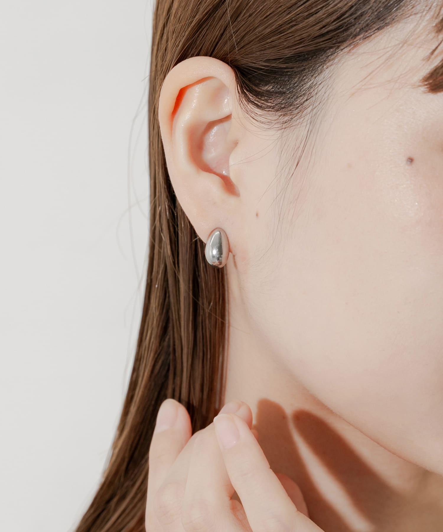 ステンレスドロップピアス SLV -