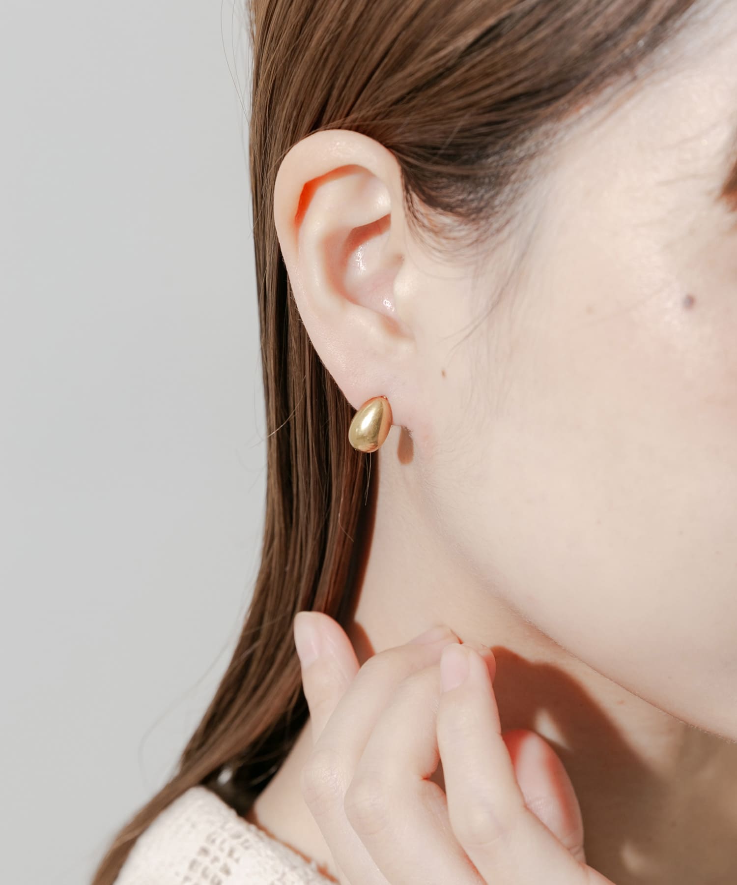 ステンレスドロップピアス GLD -