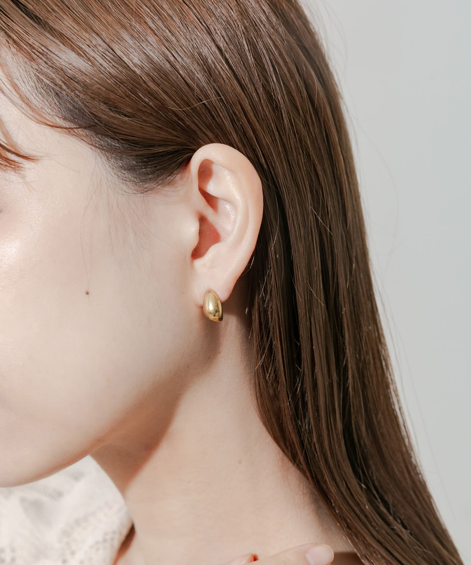 ステンレスドロップピアス GLD -