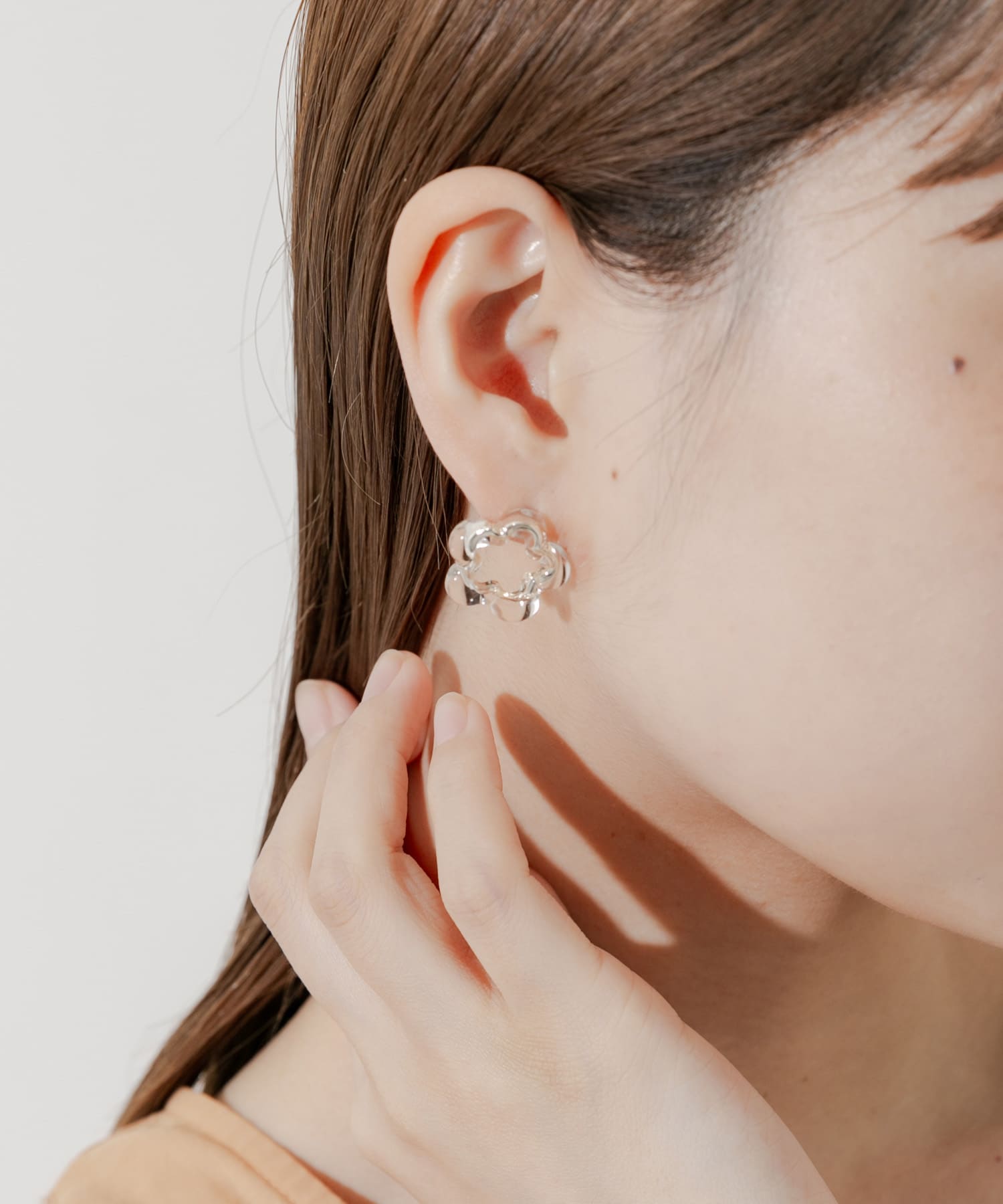 クリアフラワーピアス SL/CL -
