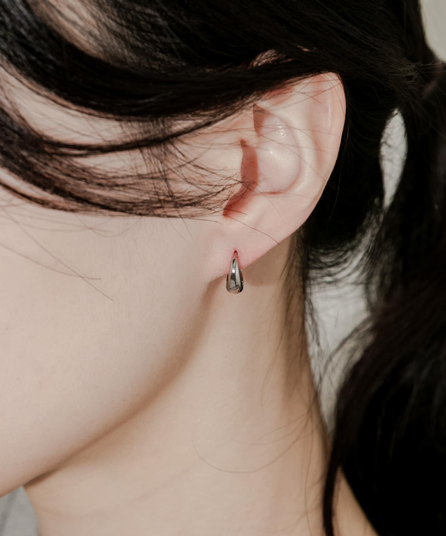 ステンレスミニドロップワンタッチピアス