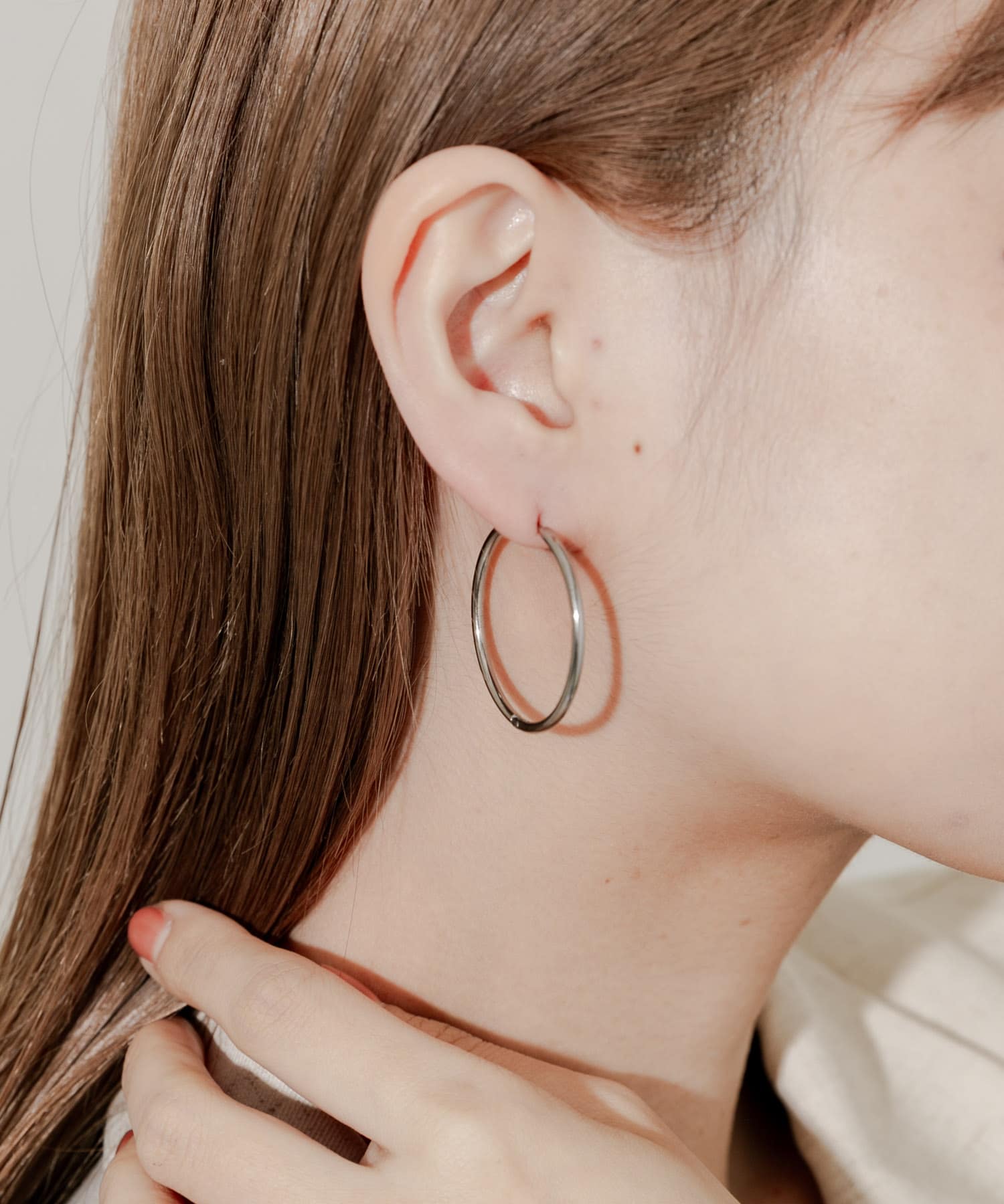 ステンレスフープピアス30mm