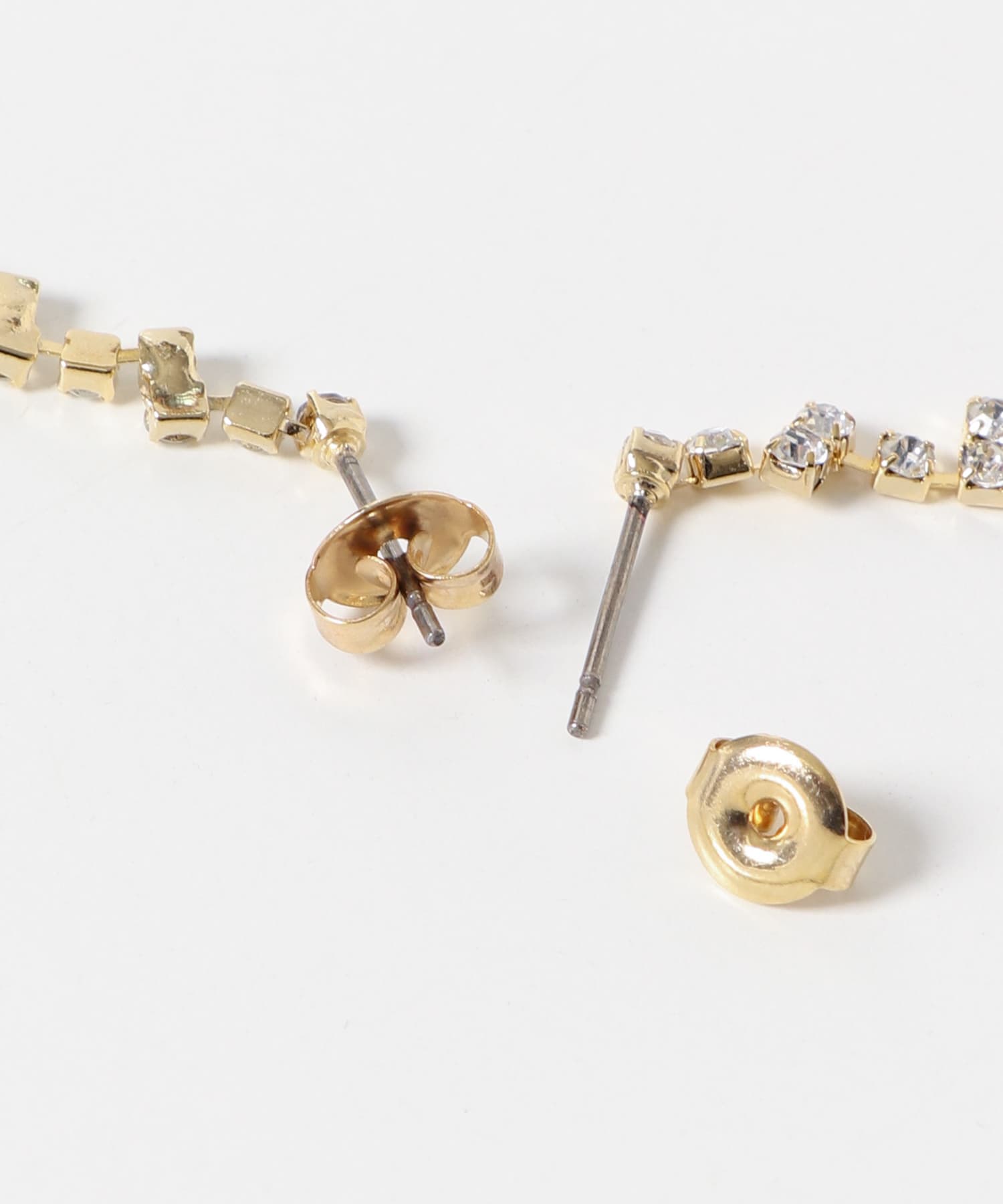 ビジュードロップピアス GLD -