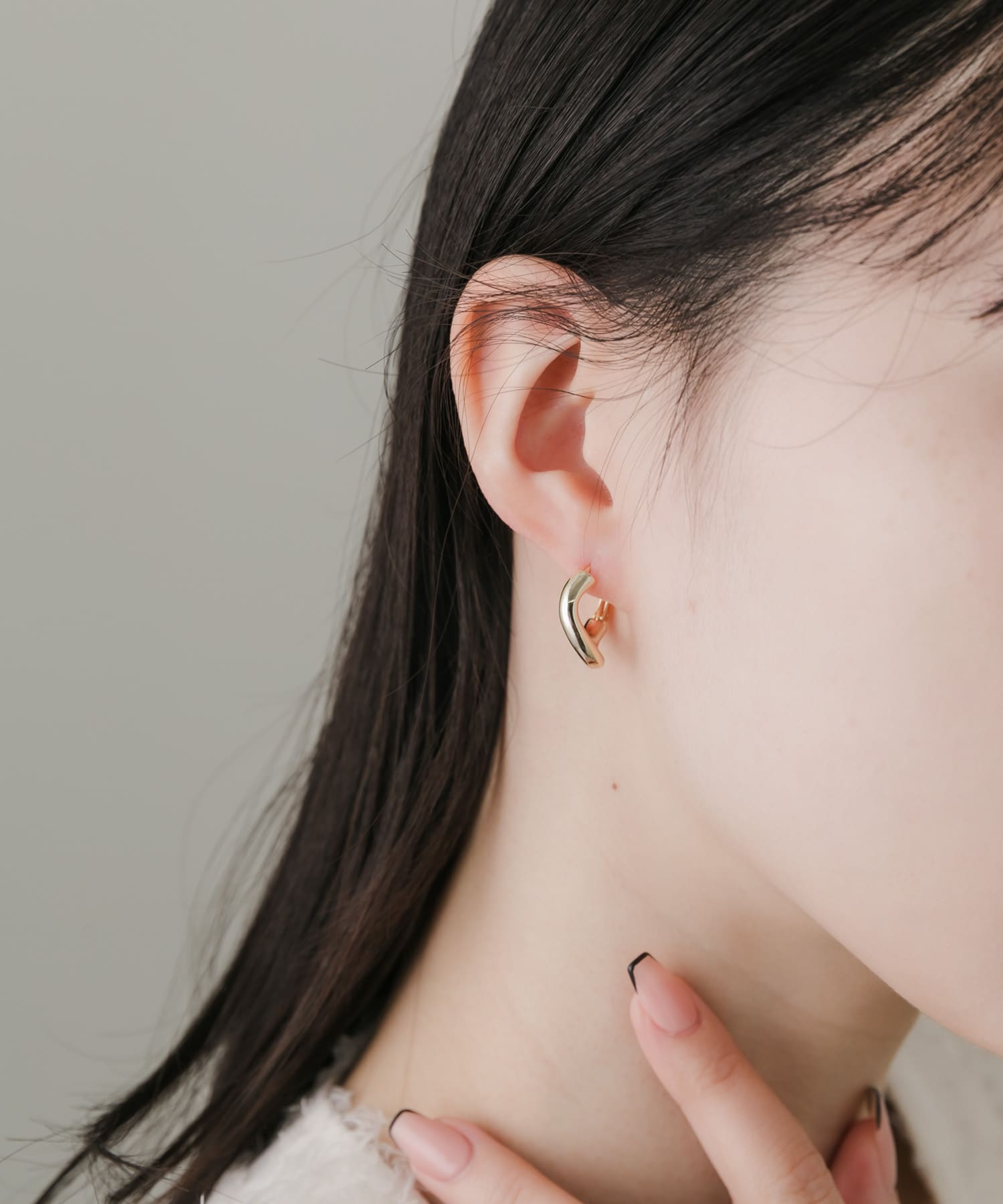 メタルニュアンスワンタッチピアス GLD -