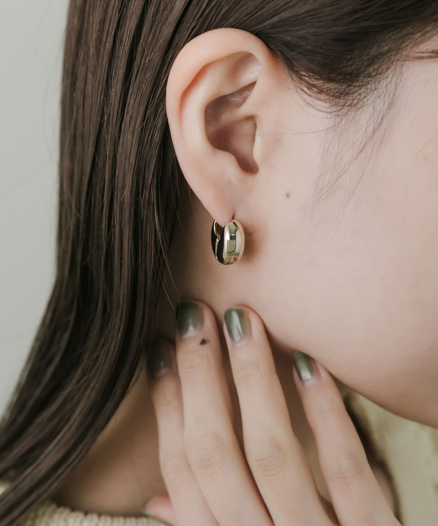 メタルプックリワンタッチピアス GLD -