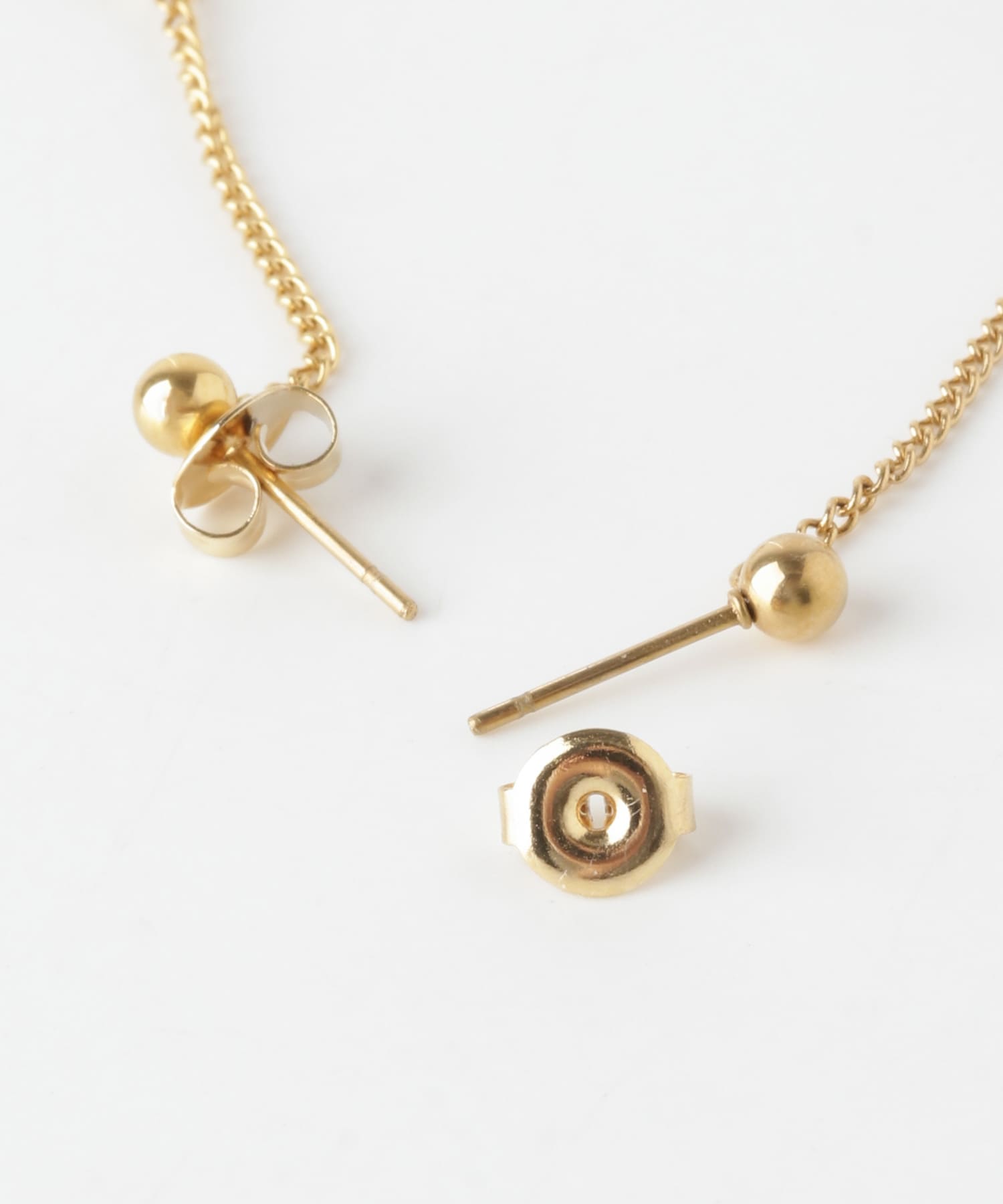 ステンレスドロップスウェイピアス GLD -