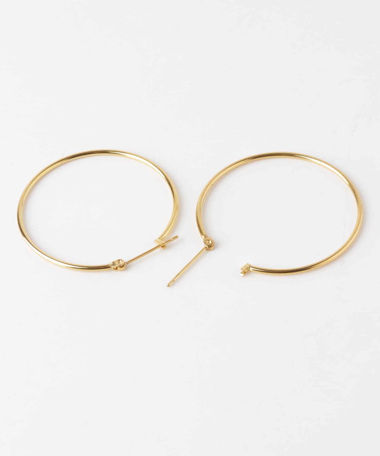 ステンレスフープピアス 40mm GLD -