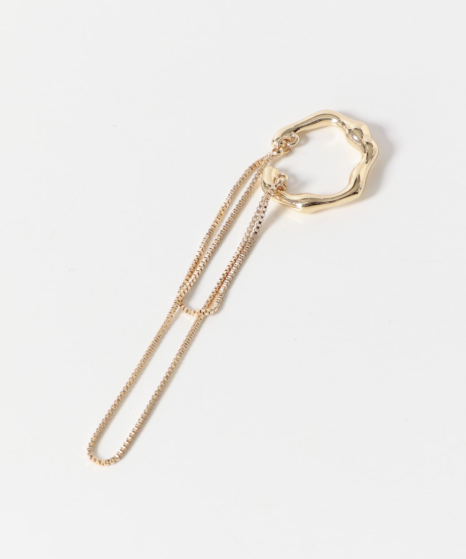 ニュアンスカーブチェーンイヤカフ GLD -