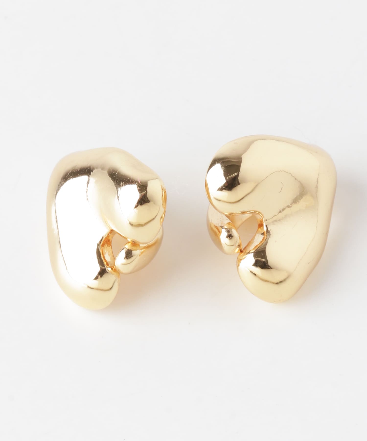 メタルハートクリップイヤリング GLD -