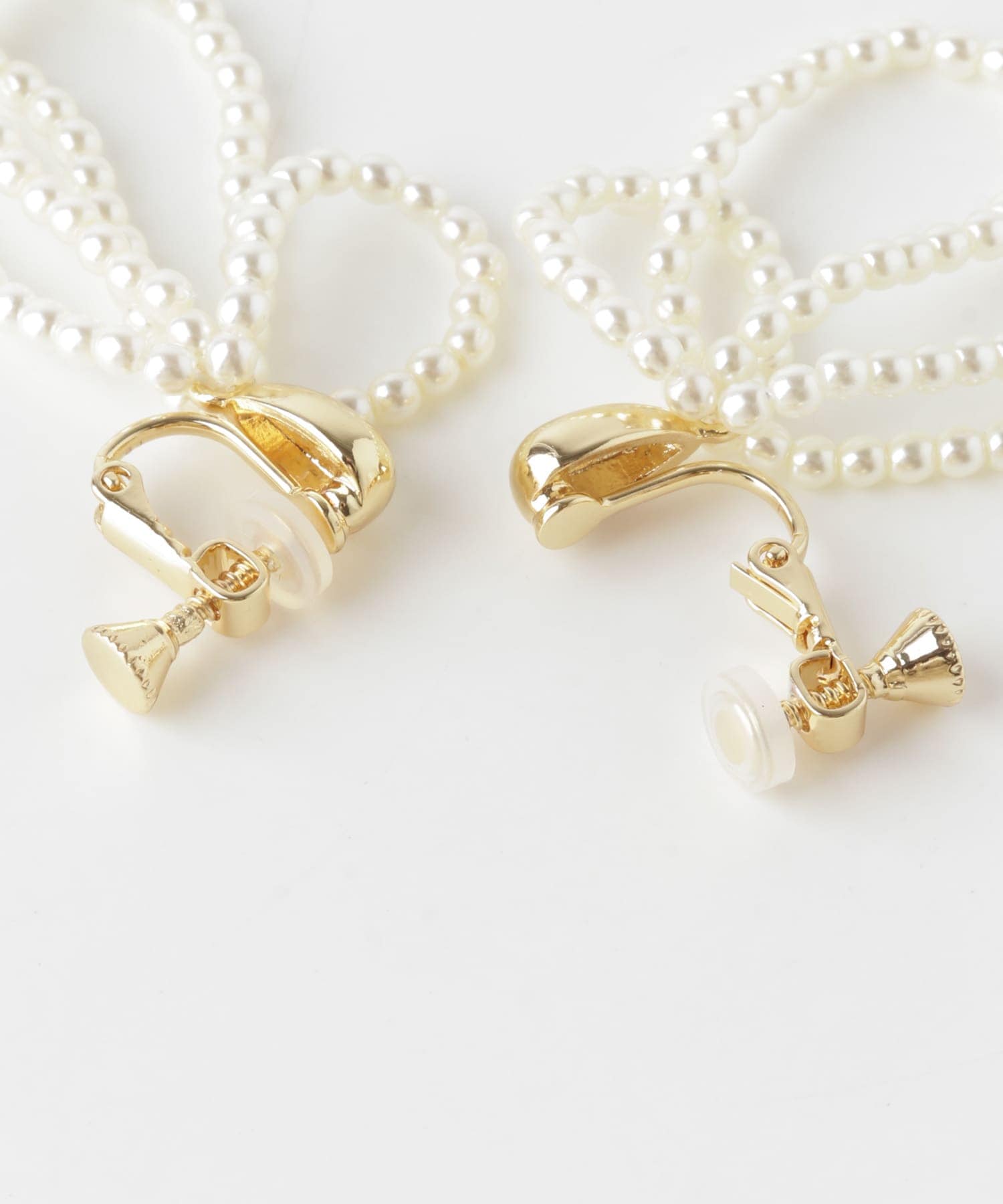 メタルパールループイヤリング IVO -