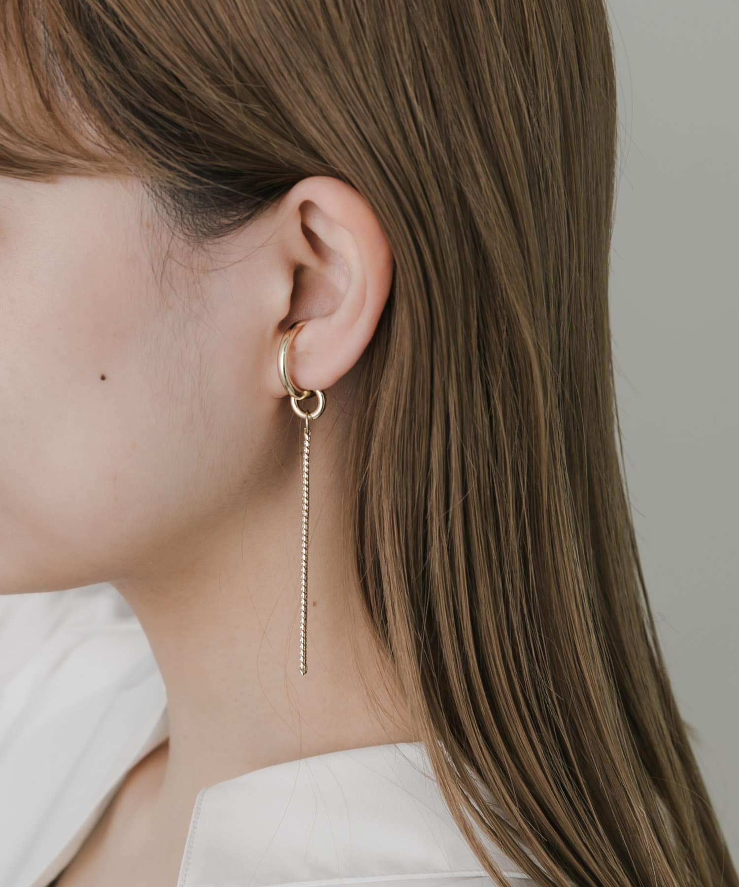 ドロップロングチェーンイヤカフ GLD -