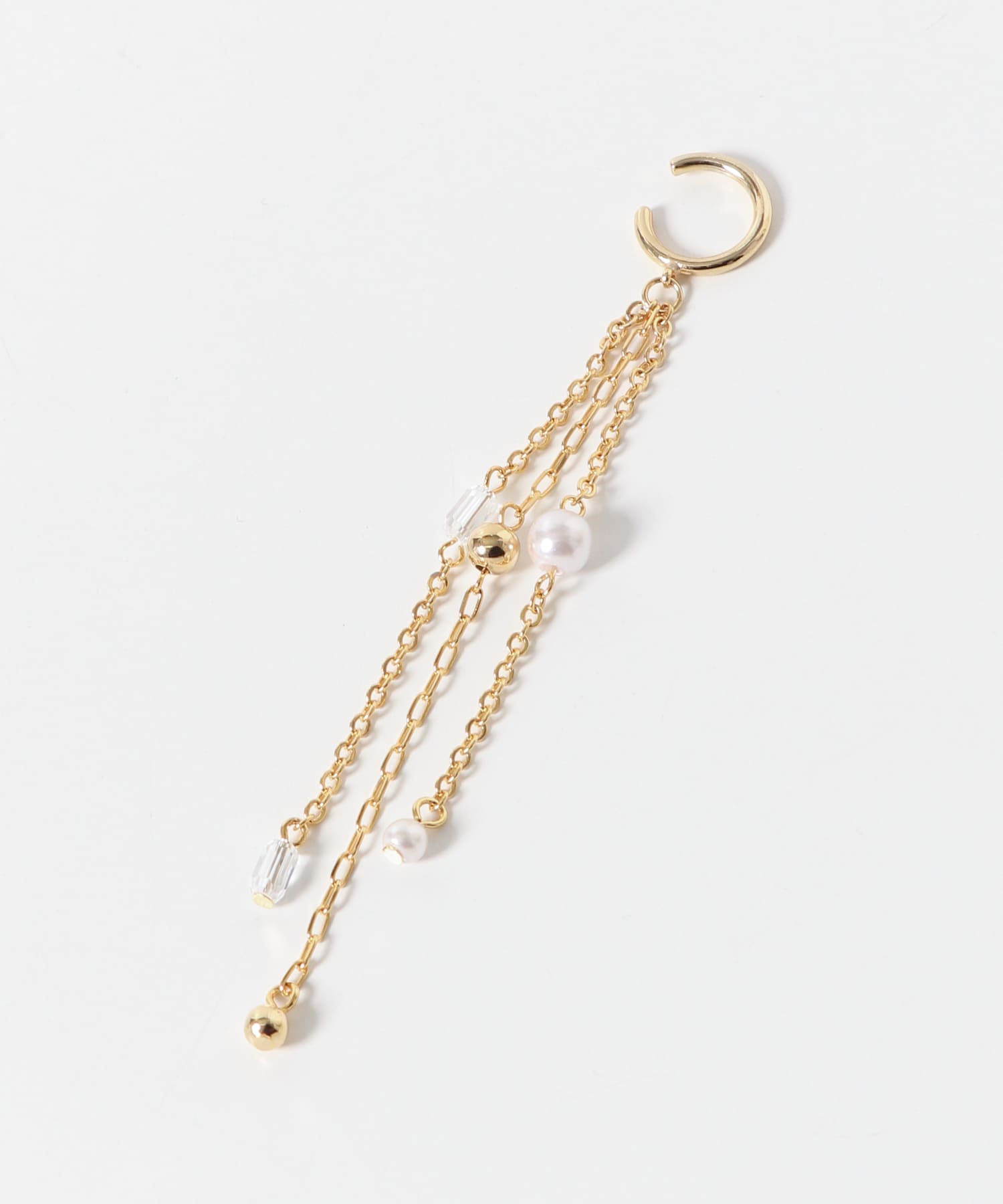 トリプルチェーンイヤカフ GLD -