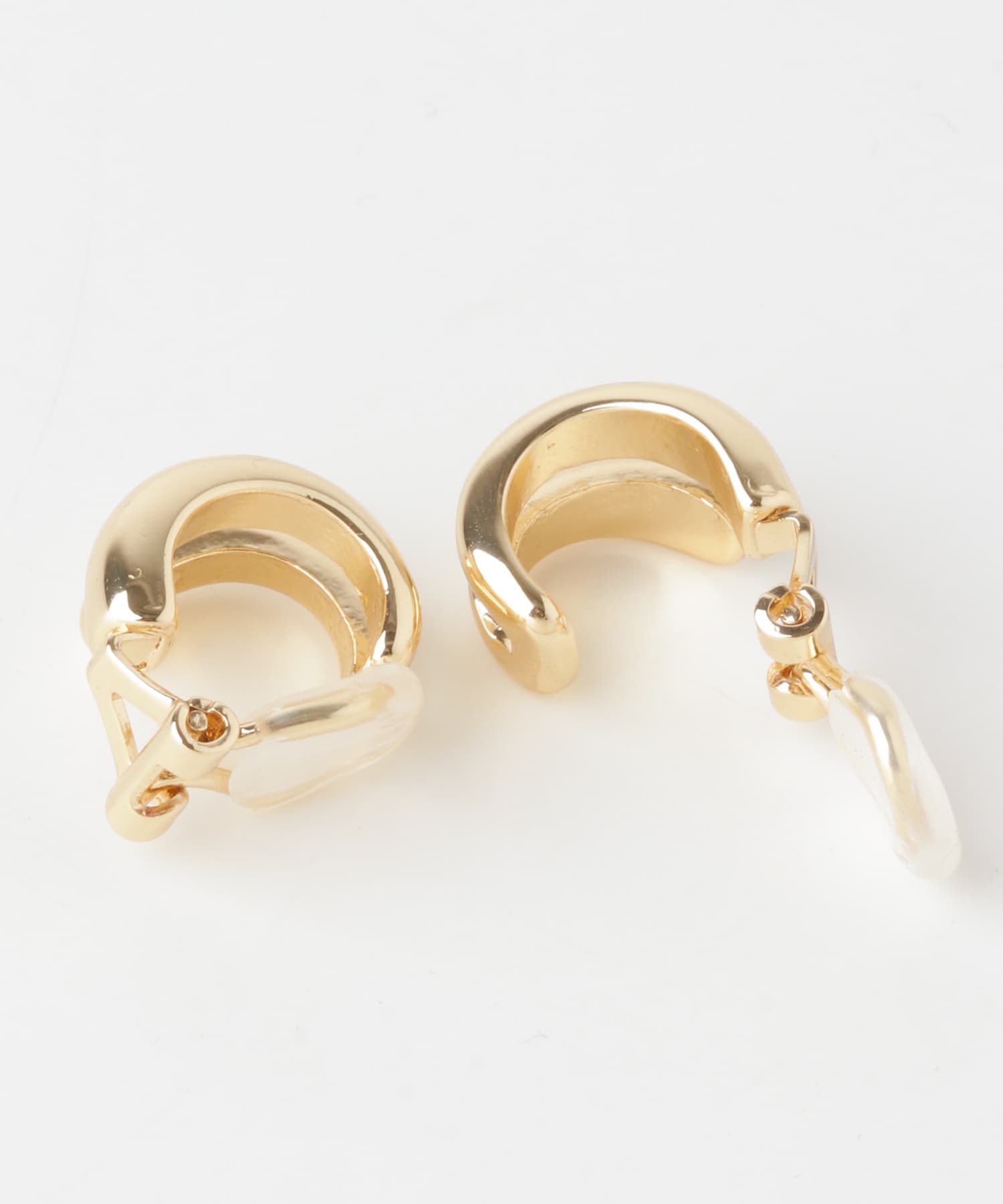 ダブルフープイヤリング GLD -