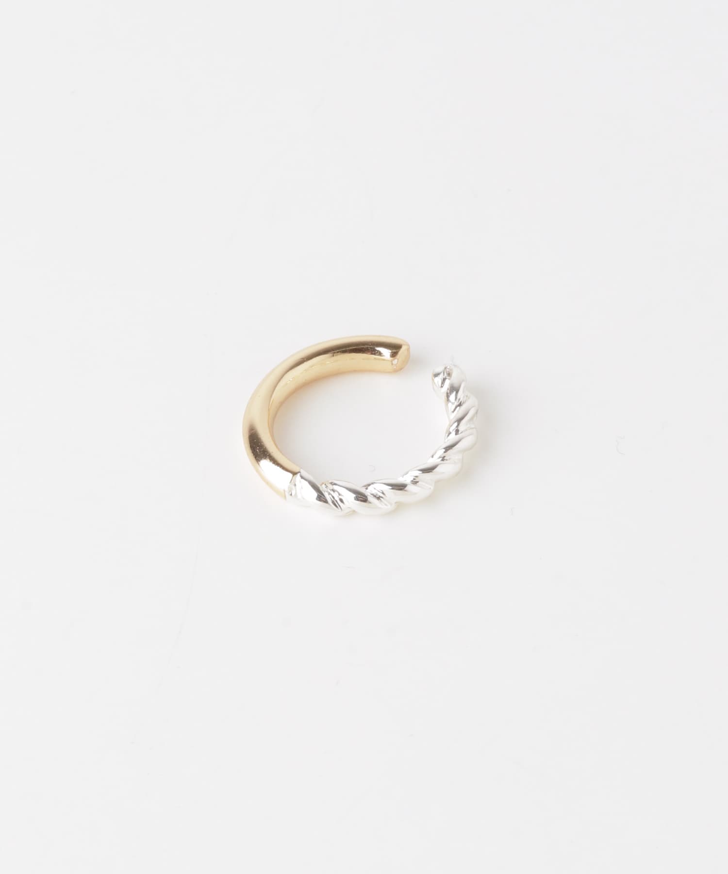 コンビメッキキリカエリングイヤカフ SLV/GLD -