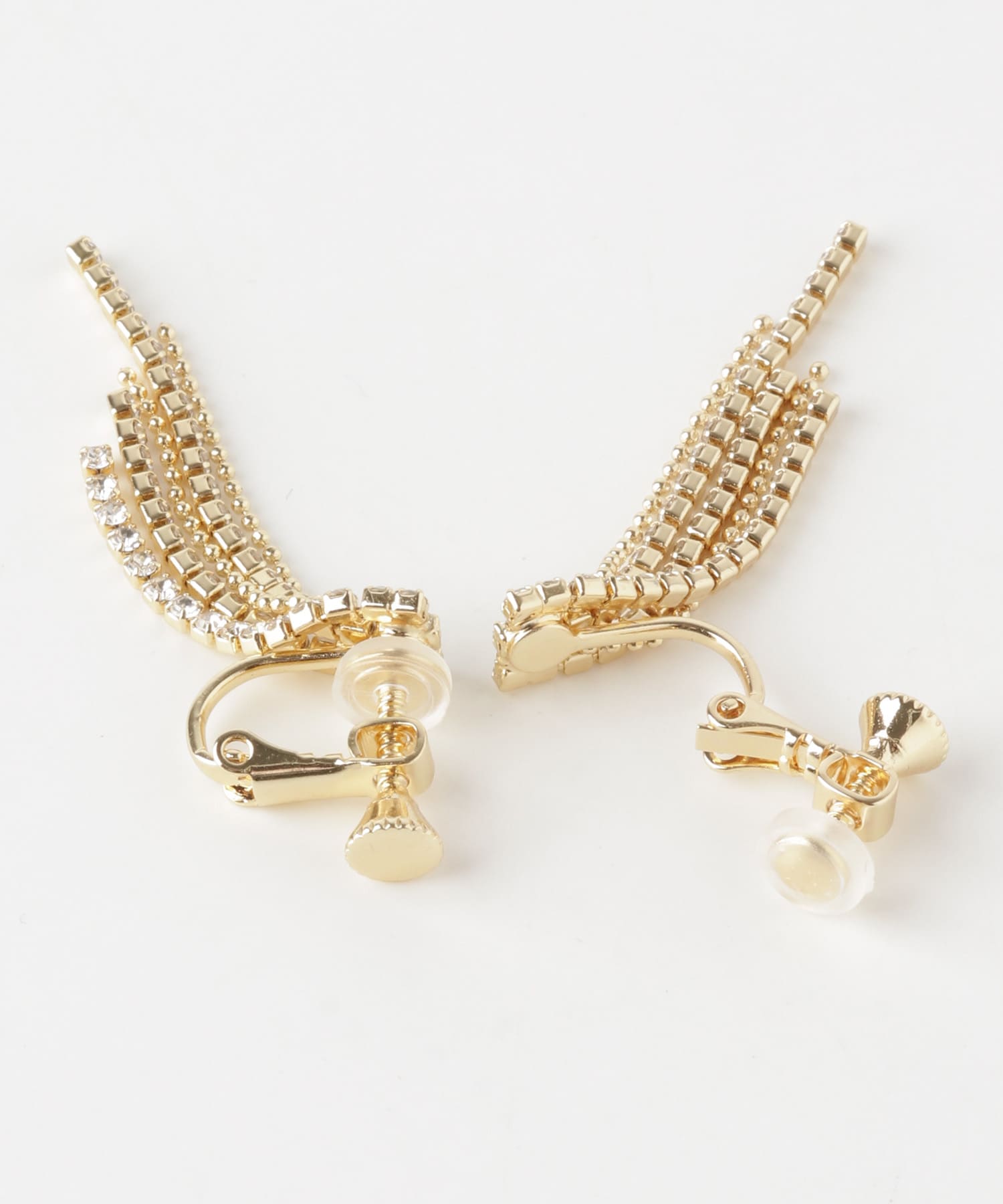 ビジューフリンジイヤリング GLD -