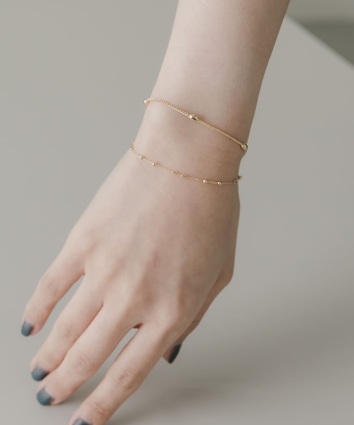 ボールチェーン2セットブレスレット