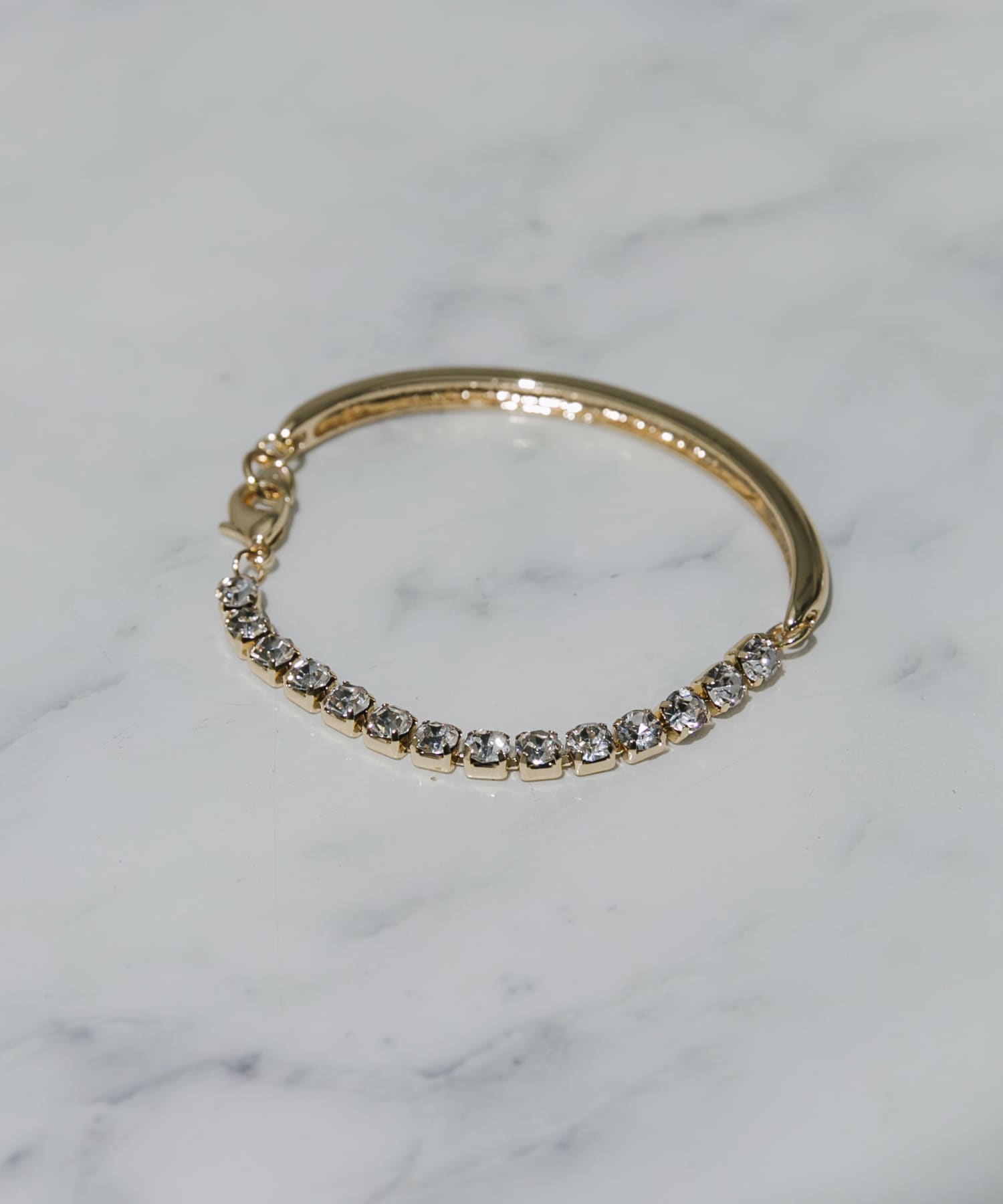 ビジューカーブキリカエブレスレット GLD -