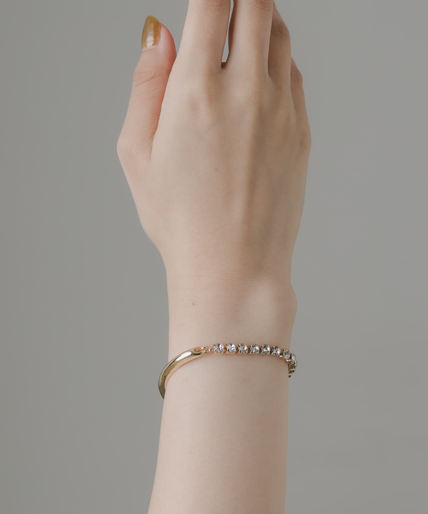ビジューカーブキリカエブレスレット GLD -