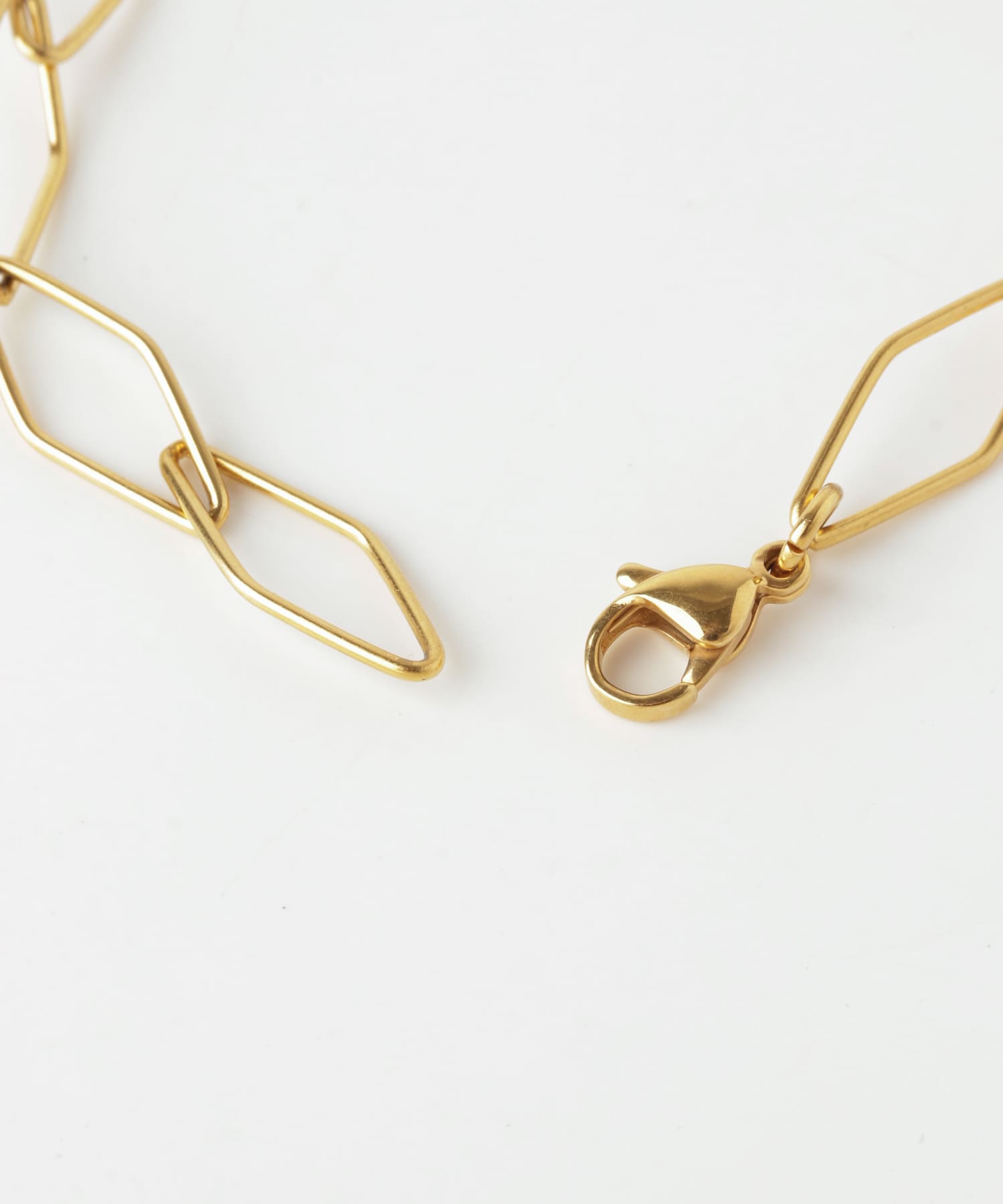 ステンレススクエアチェーンブレスレット GLD -