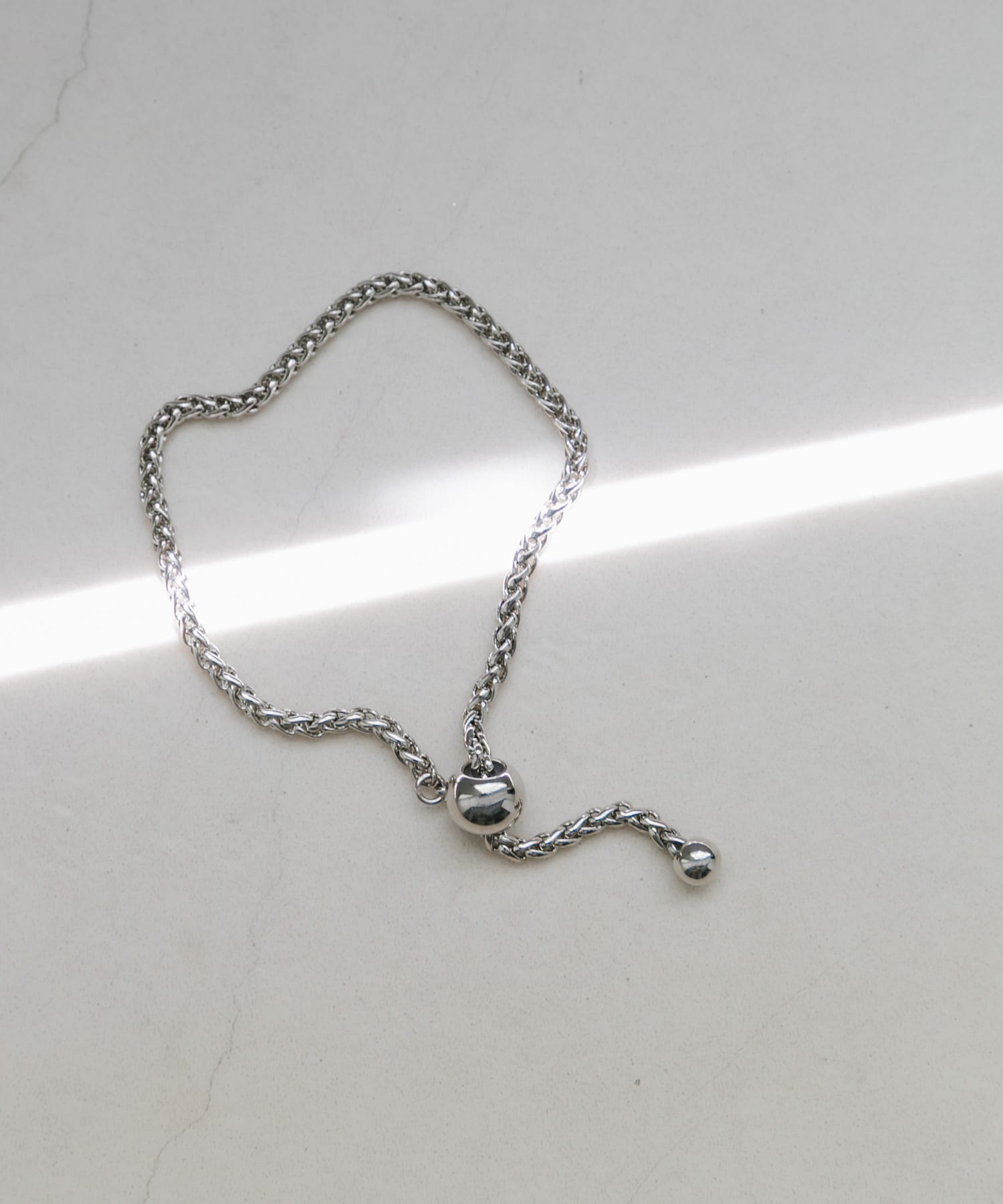 メタルチェーンスライドブレスレット